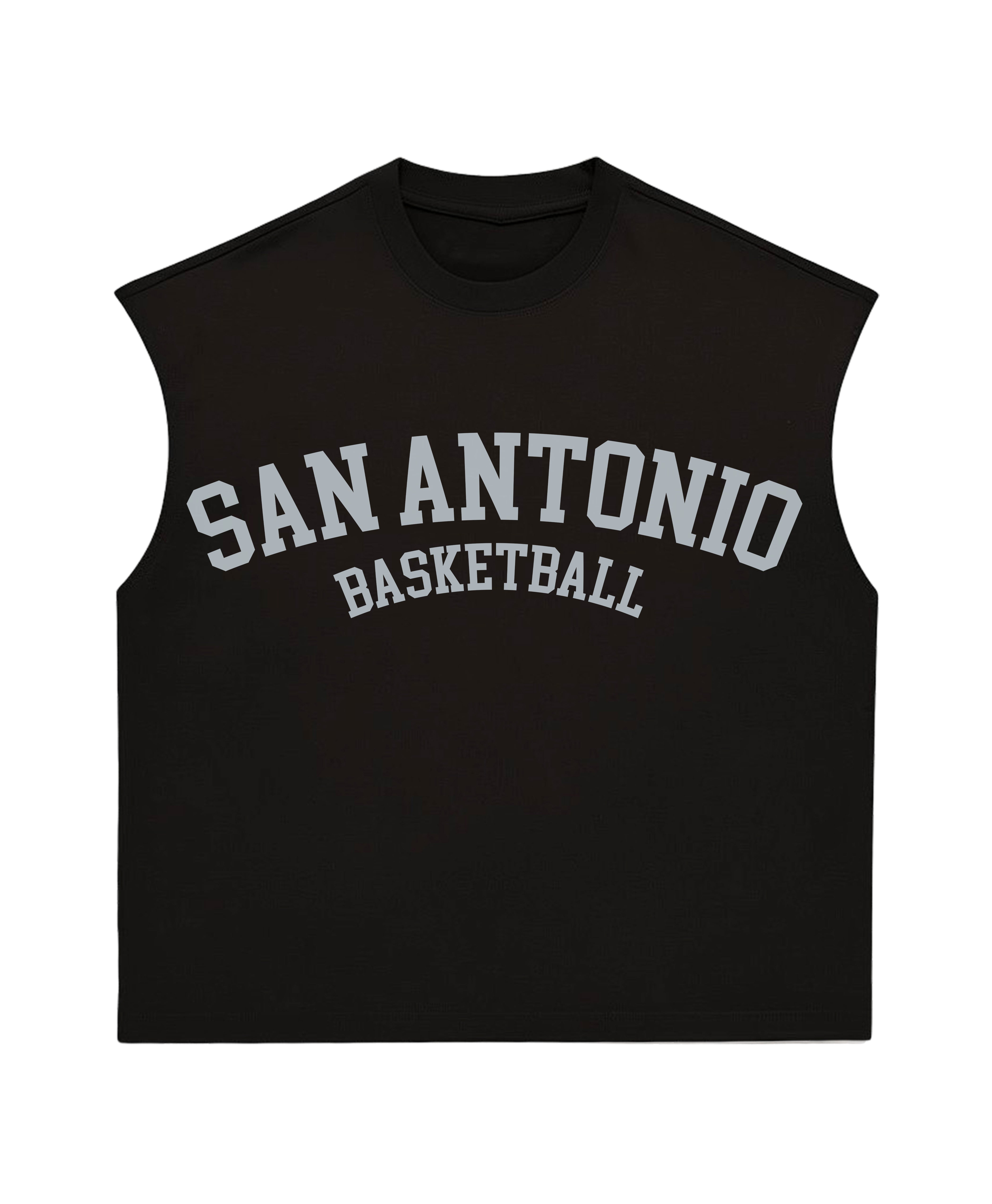 SAN ANTONIO BASKETBALL MUSCLE TEE