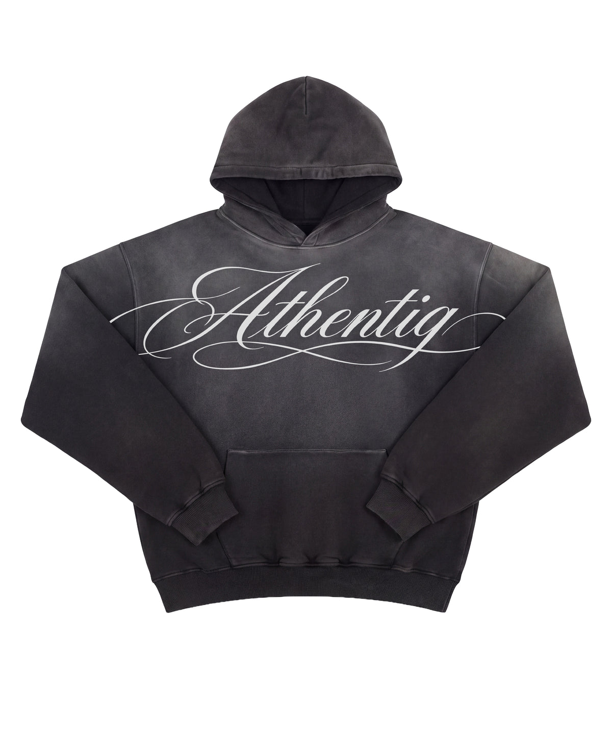 ATHENTIQ MANUSCRIPT FADED HEAVYWEIGHT HOODIE