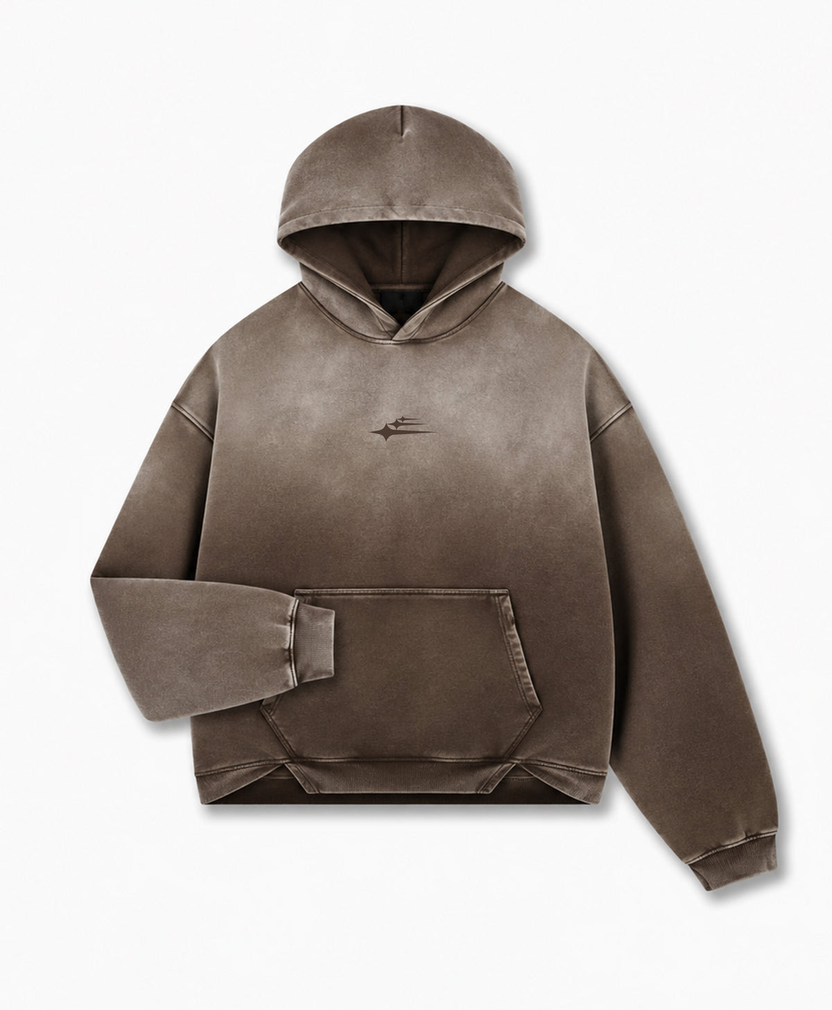 ATHENTIQ LOGO FLEECE FADED HEAVYWEIGHT HOODIE