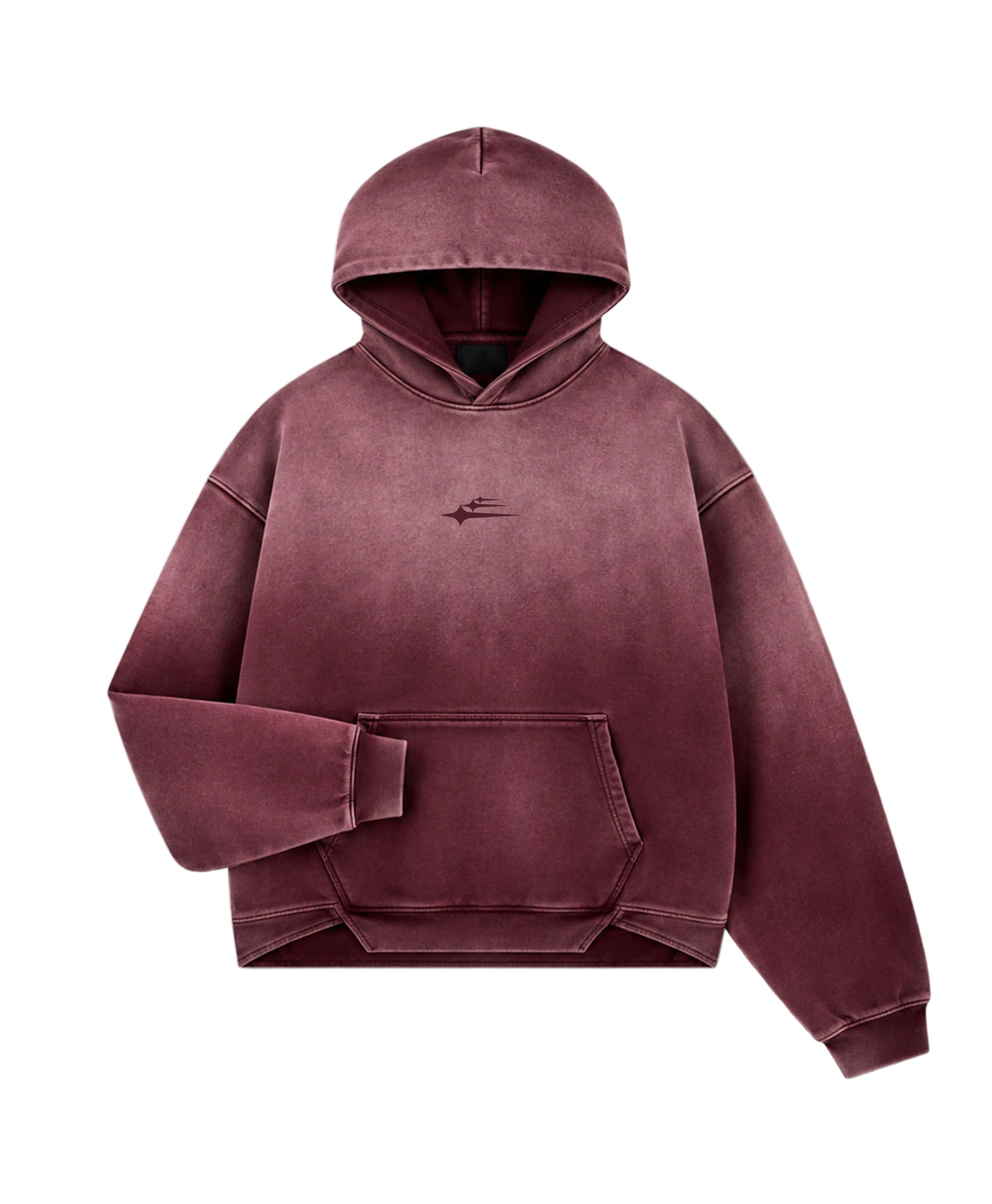 ATHENTIQ LOGO FLEECE FADED HEAVYWEIGHT HOODIE