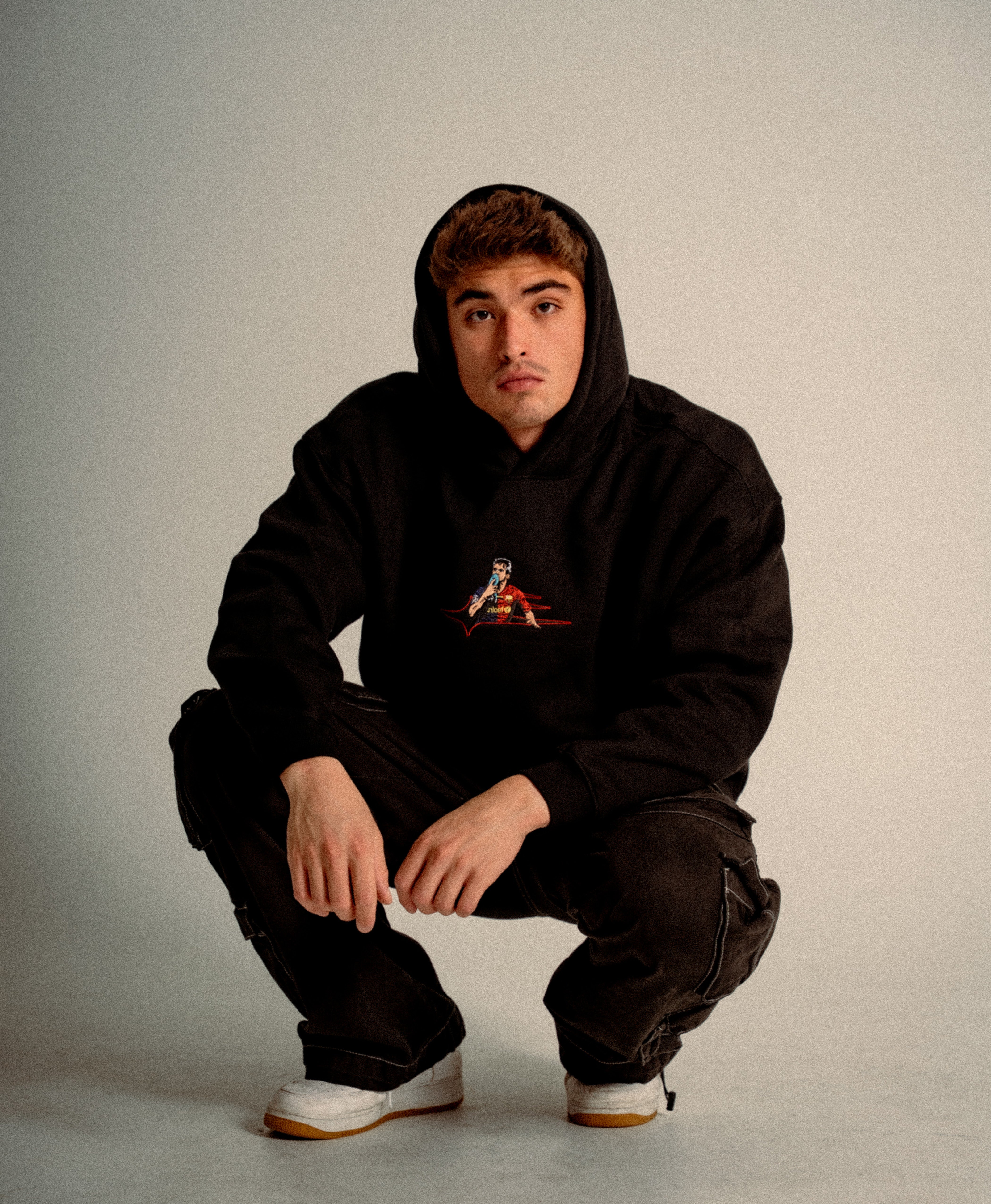 ATHENTIQ MESSI LOGO FLEECE HOODIE