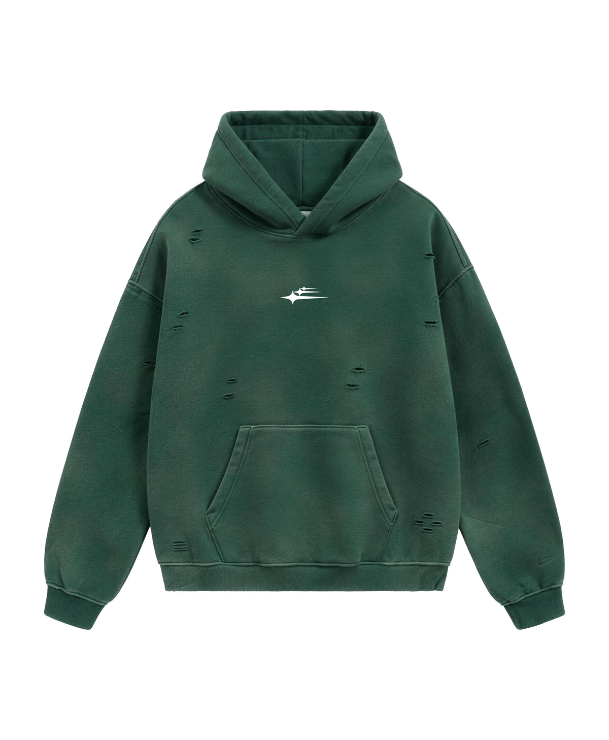 ATHENTIQ DISTRESSED HEAVYWEIGHT HOODIE