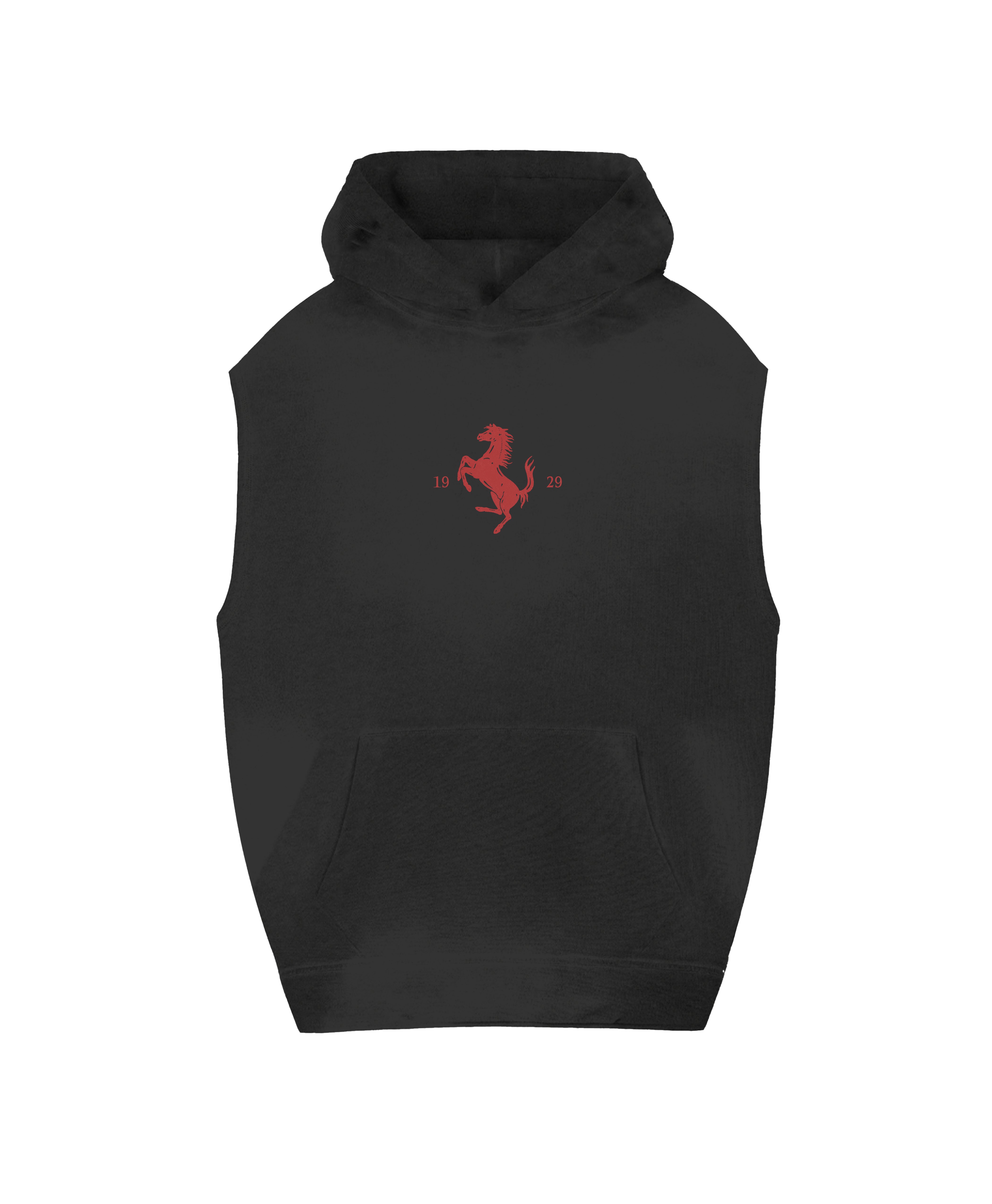 IL CAVALLO ROSSO SLEEVELESS HOODIE
