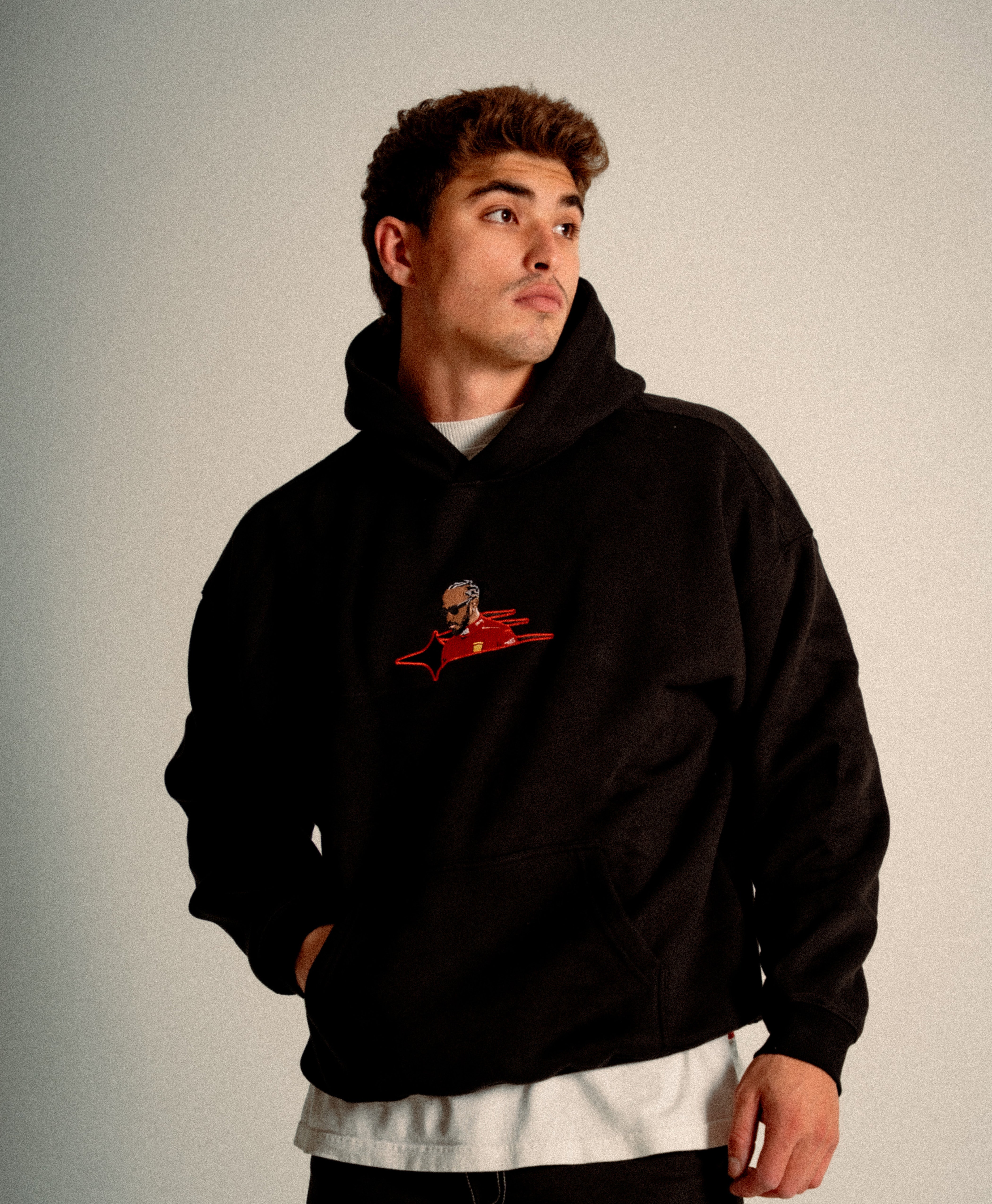 ATHENTIQ LEWIS LOGO FLEECE HOODIE