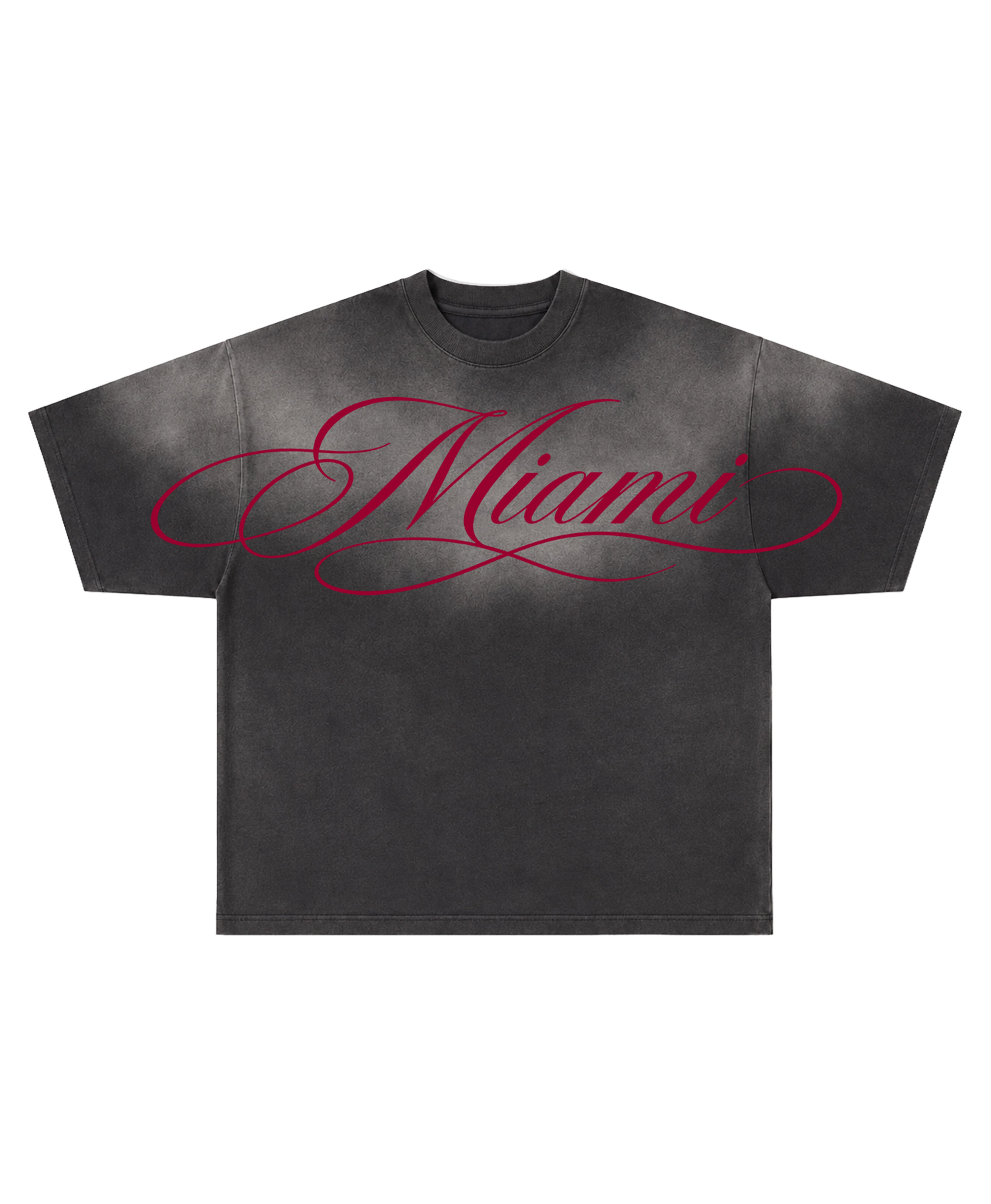 MIAMI MANUSCRIPT FADED TEE