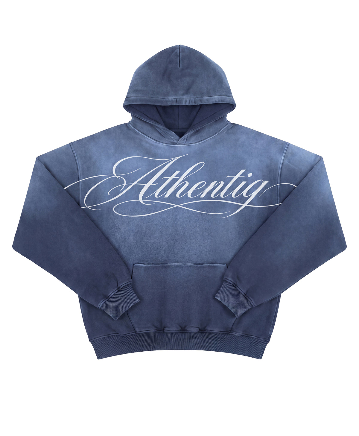 ATHENTIQ MANUSCRIPT FADED HEAVYWEIGHT HOODIE