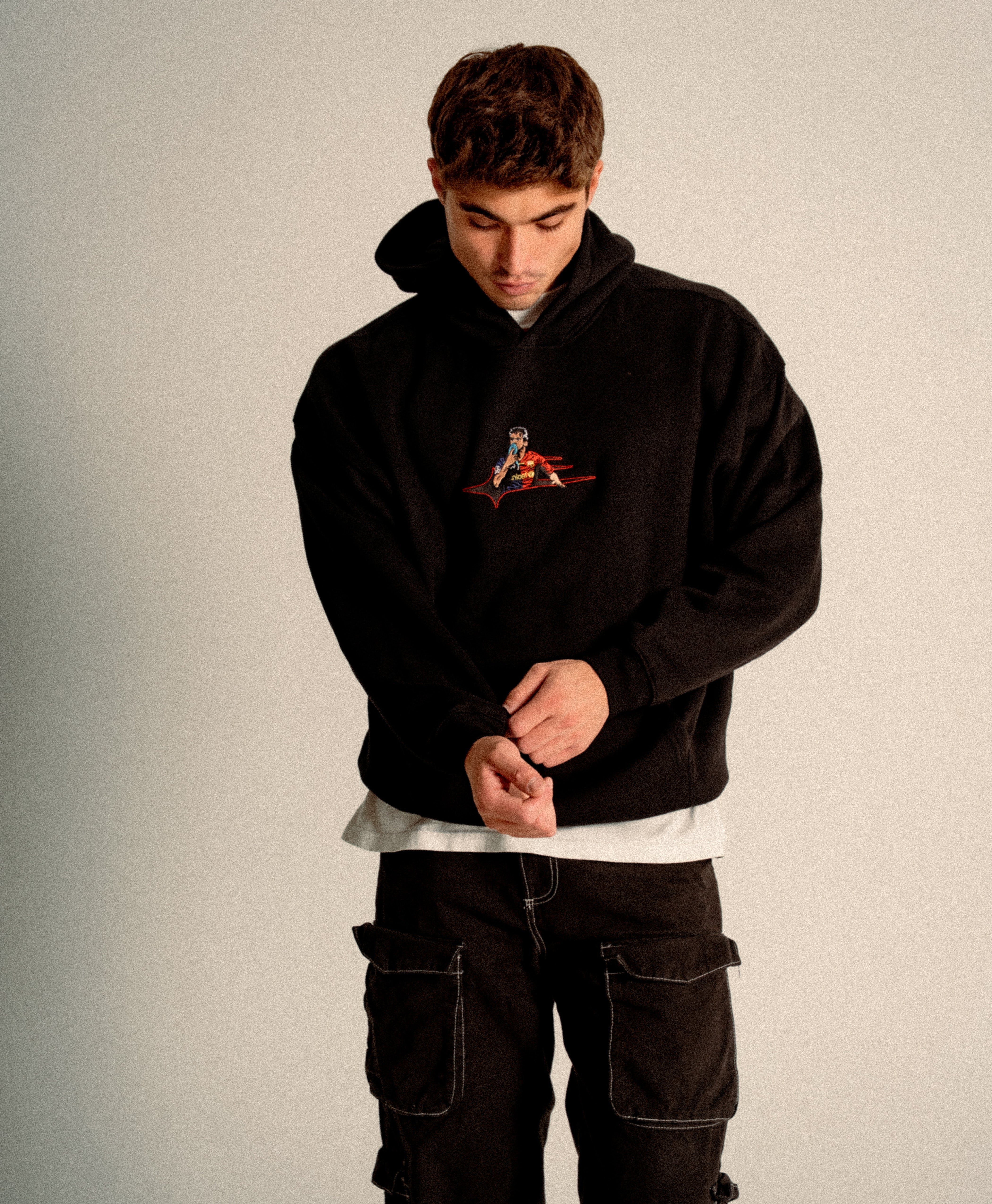 ATHENTIQ MESSI LOGO FLEECE HOODIE