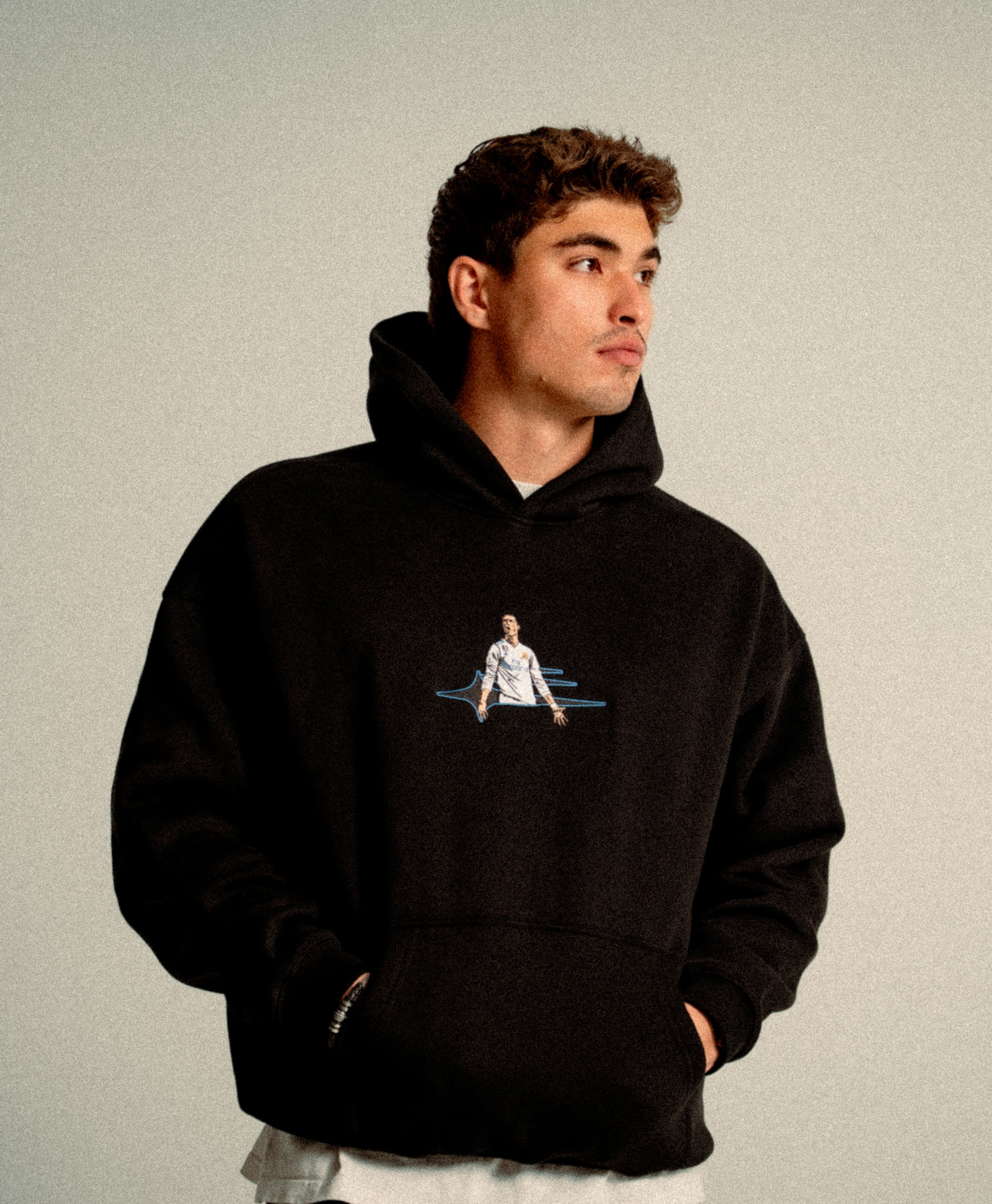 ATHENTIQ CR7 LOGO FLEECE HOODIE