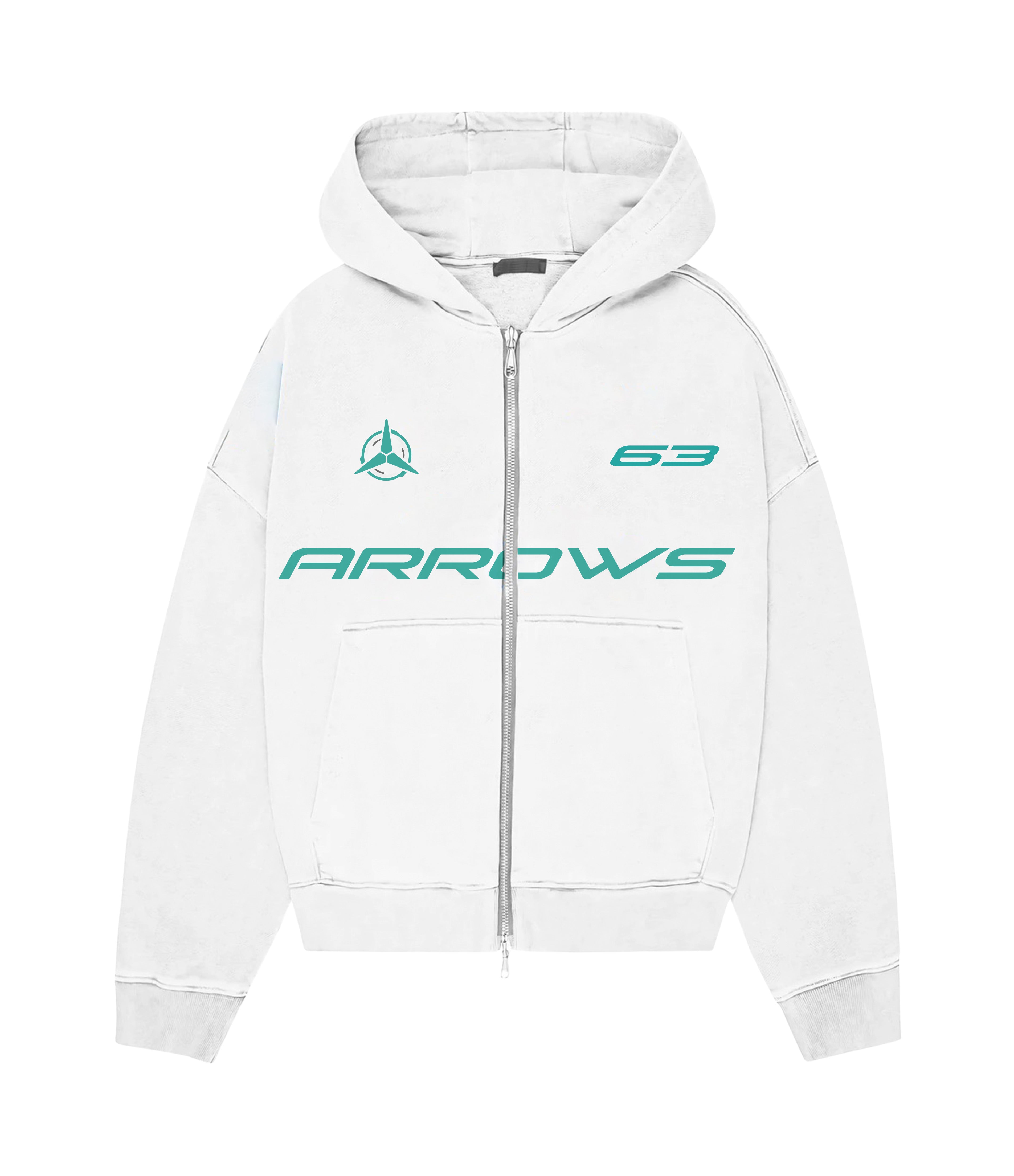 SILVER ARROWS 63 ZIP HOODIE