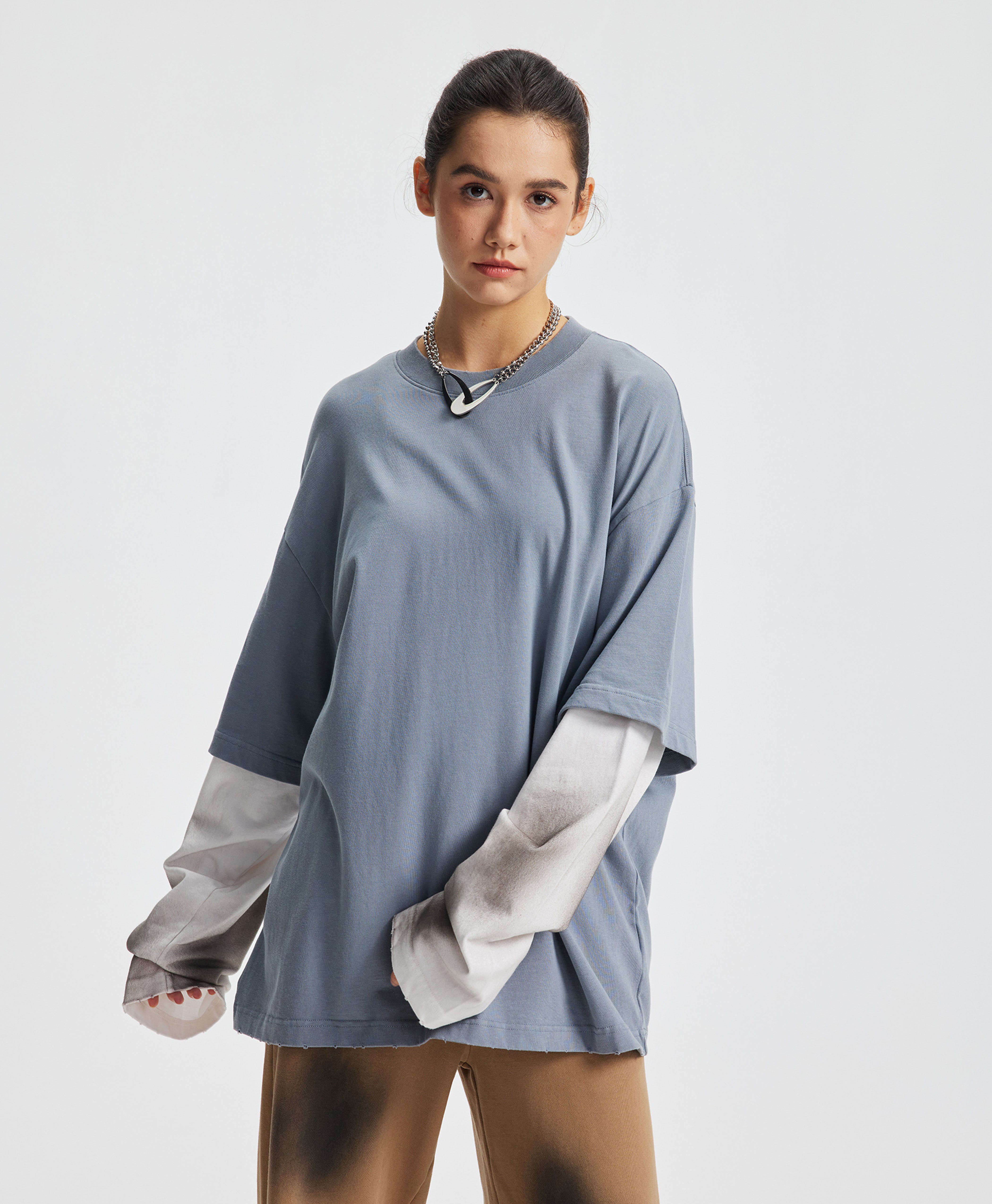 ATHENTIQ DOUBLE LAYER STREET TEE
