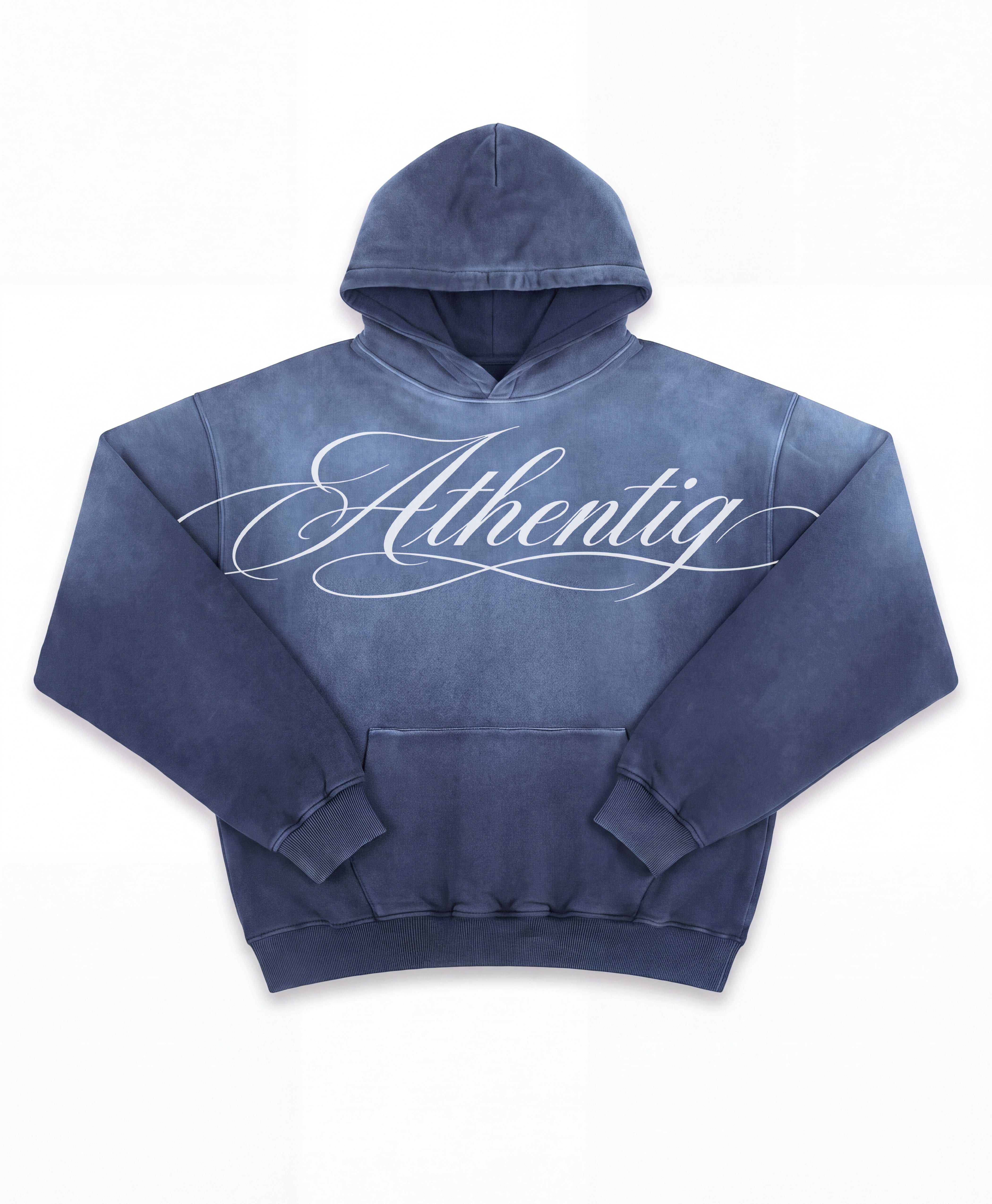 ATHENTIQ MANUSCRIPT FADED HEAVYWEIGHT HOODIE