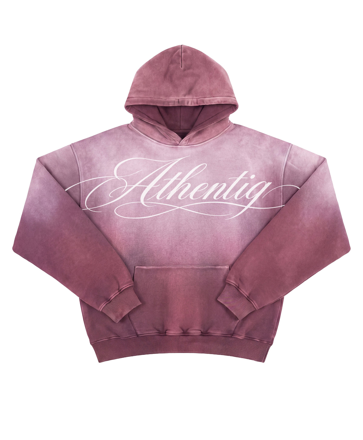 ATHENTIQ MANUSCRIPT FADED HEAVYWEIGHT HOODIE