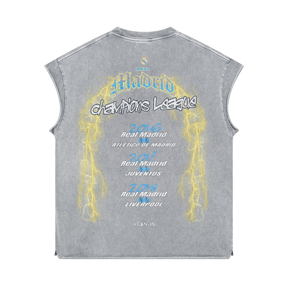 REAL MADRID 3 PEAT MUSCLE TEE