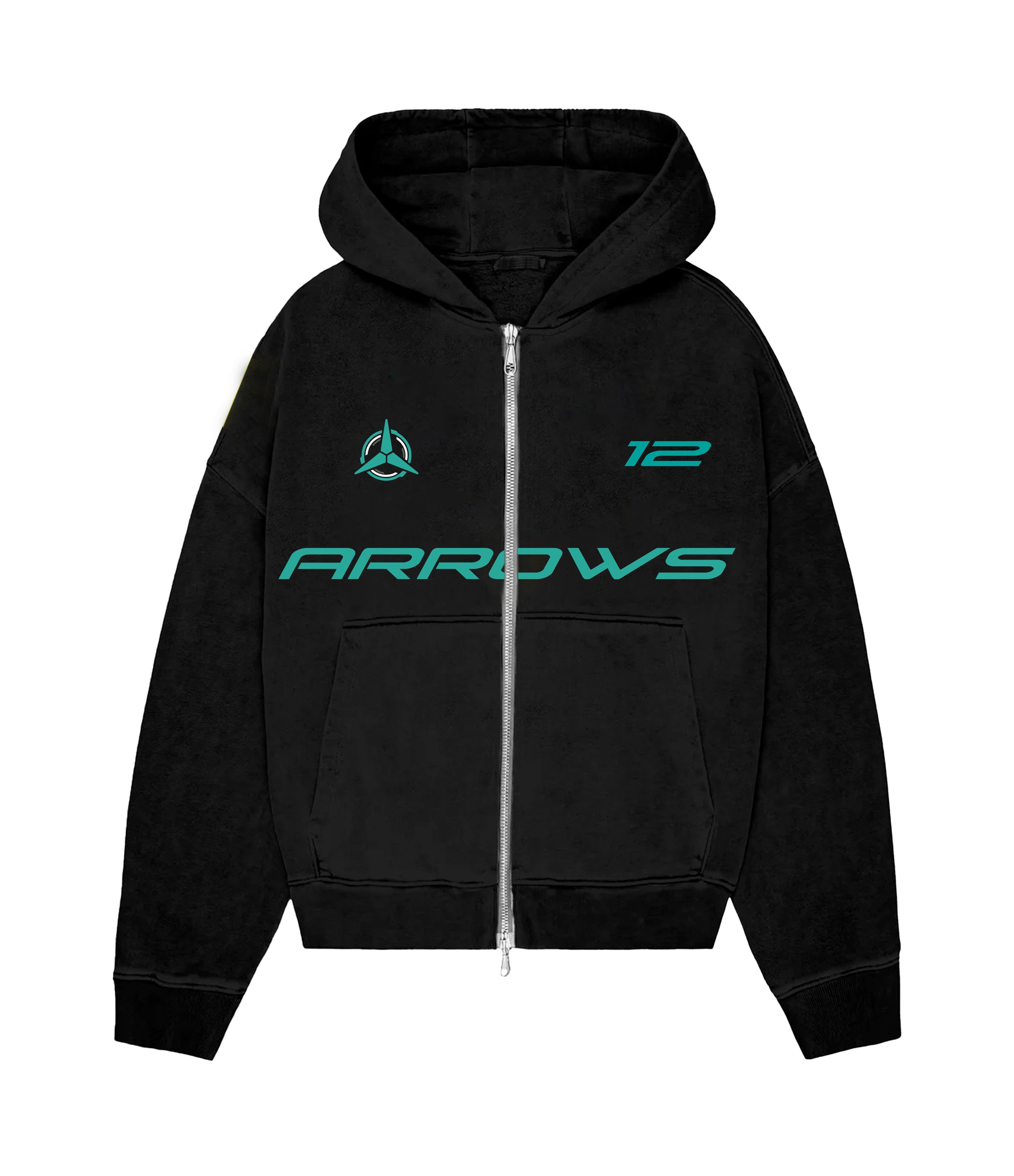SILVER ARROWS 12 ZIP HOODIE
