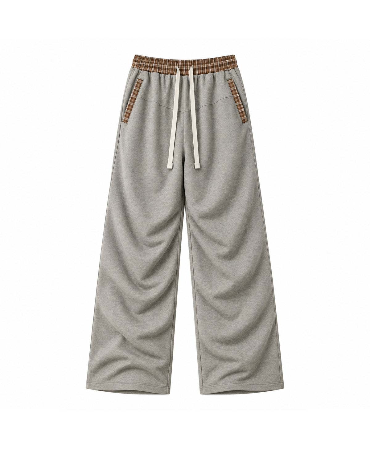 ATHENTIQ PLAID PANEL PANTS