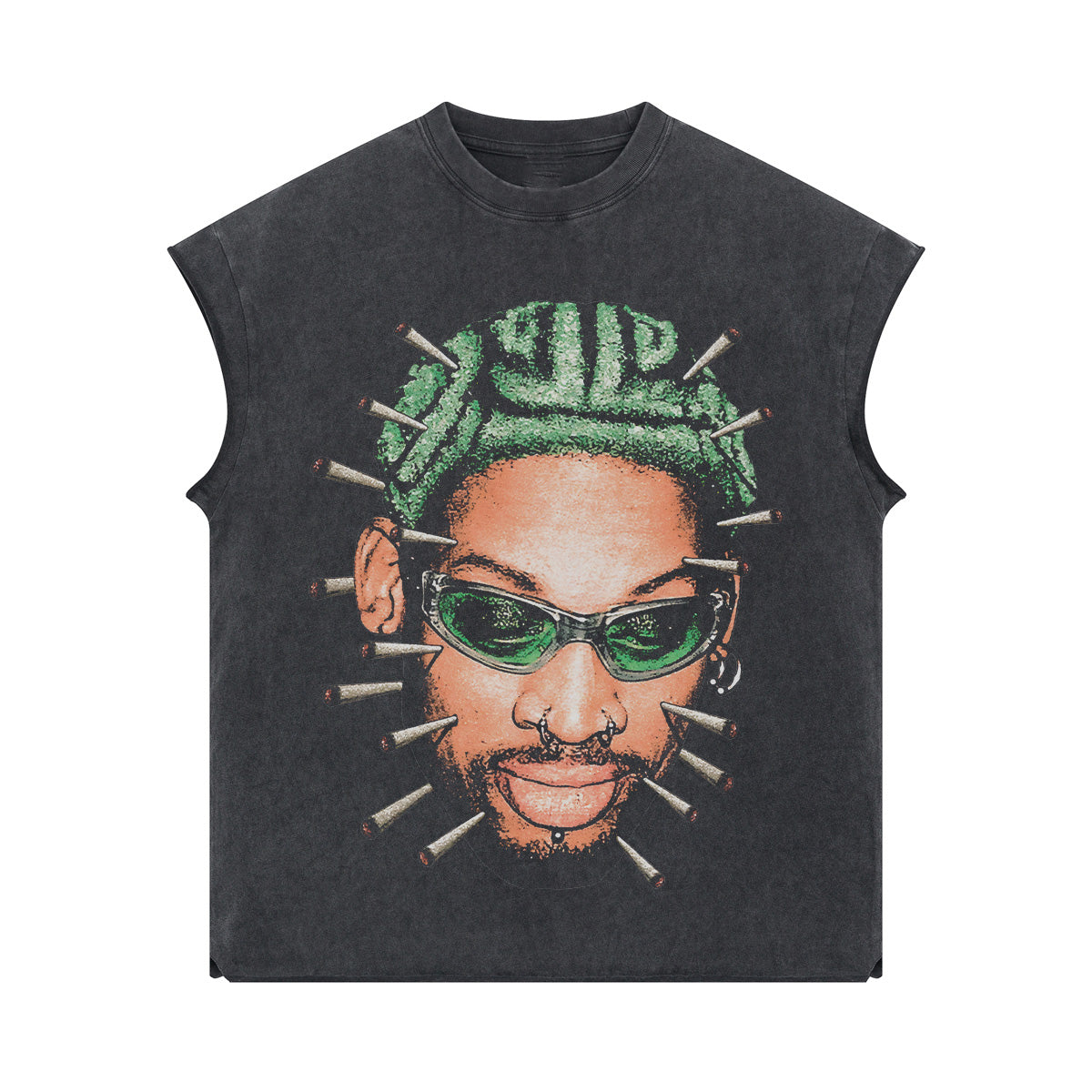 RODMAN BIG FACE MUSCLE TEE