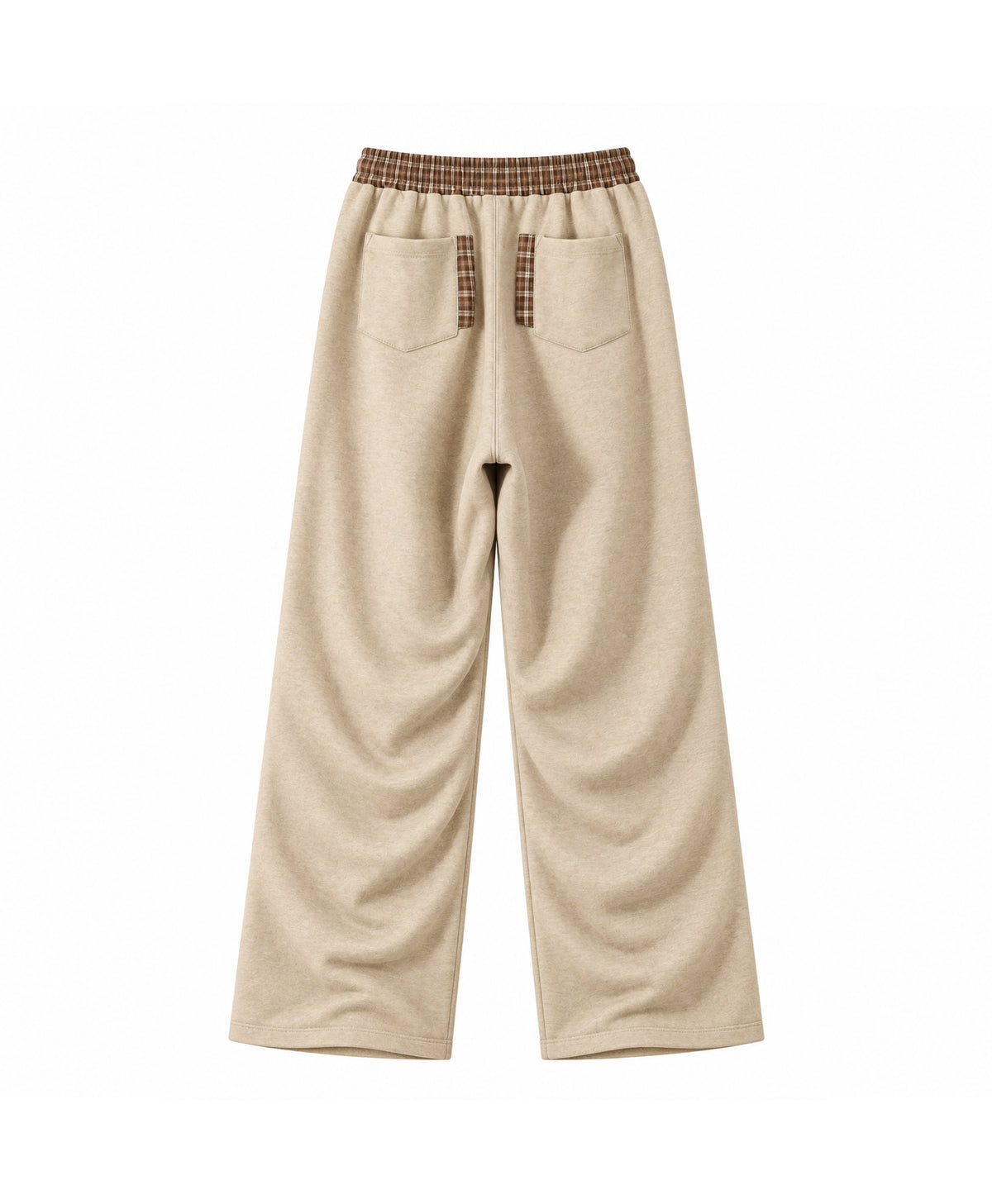 ATHENTIQ PLAID PANEL PANTS