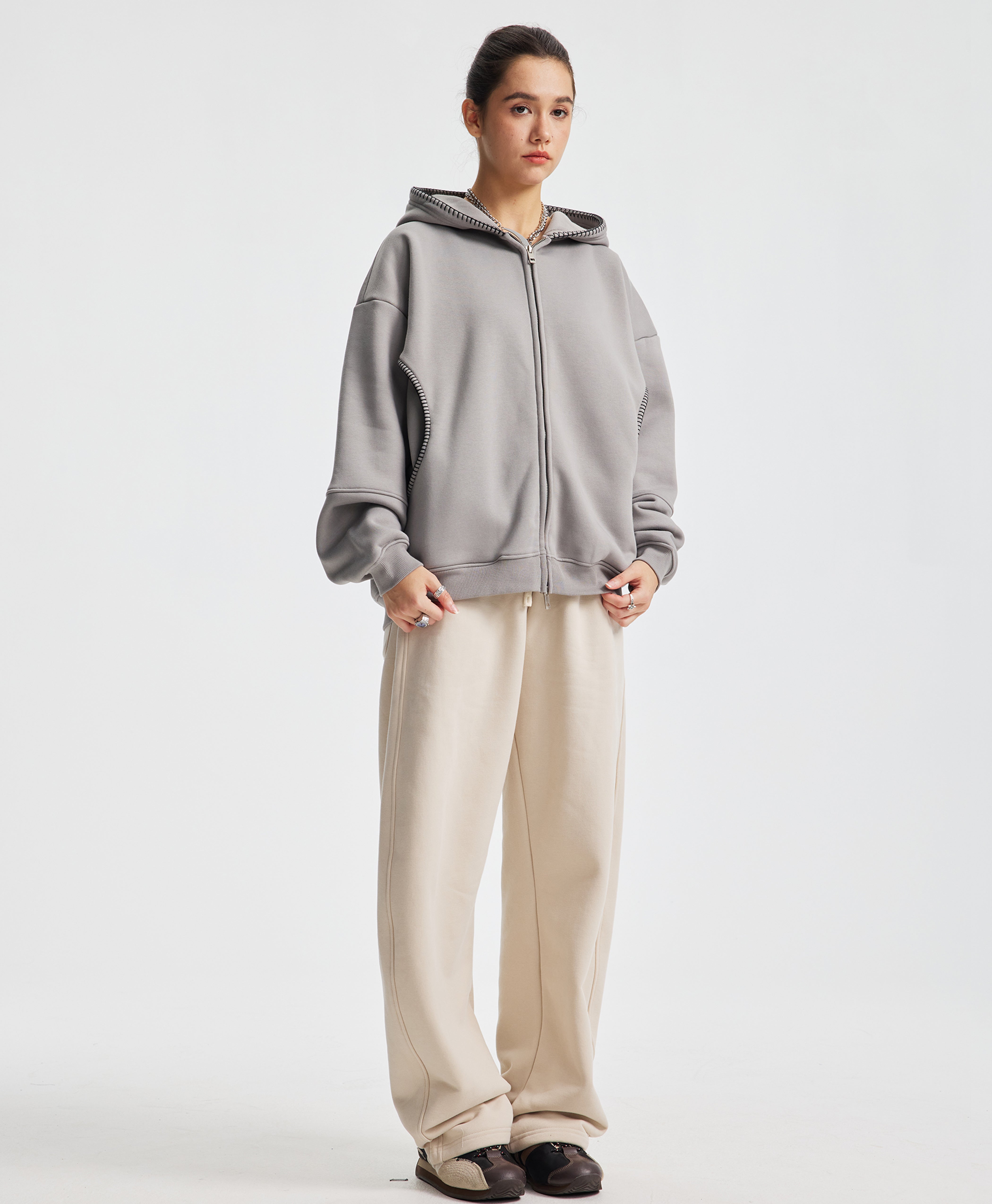 ATHENTIQ SHADOWLINE ZIP HOODIE