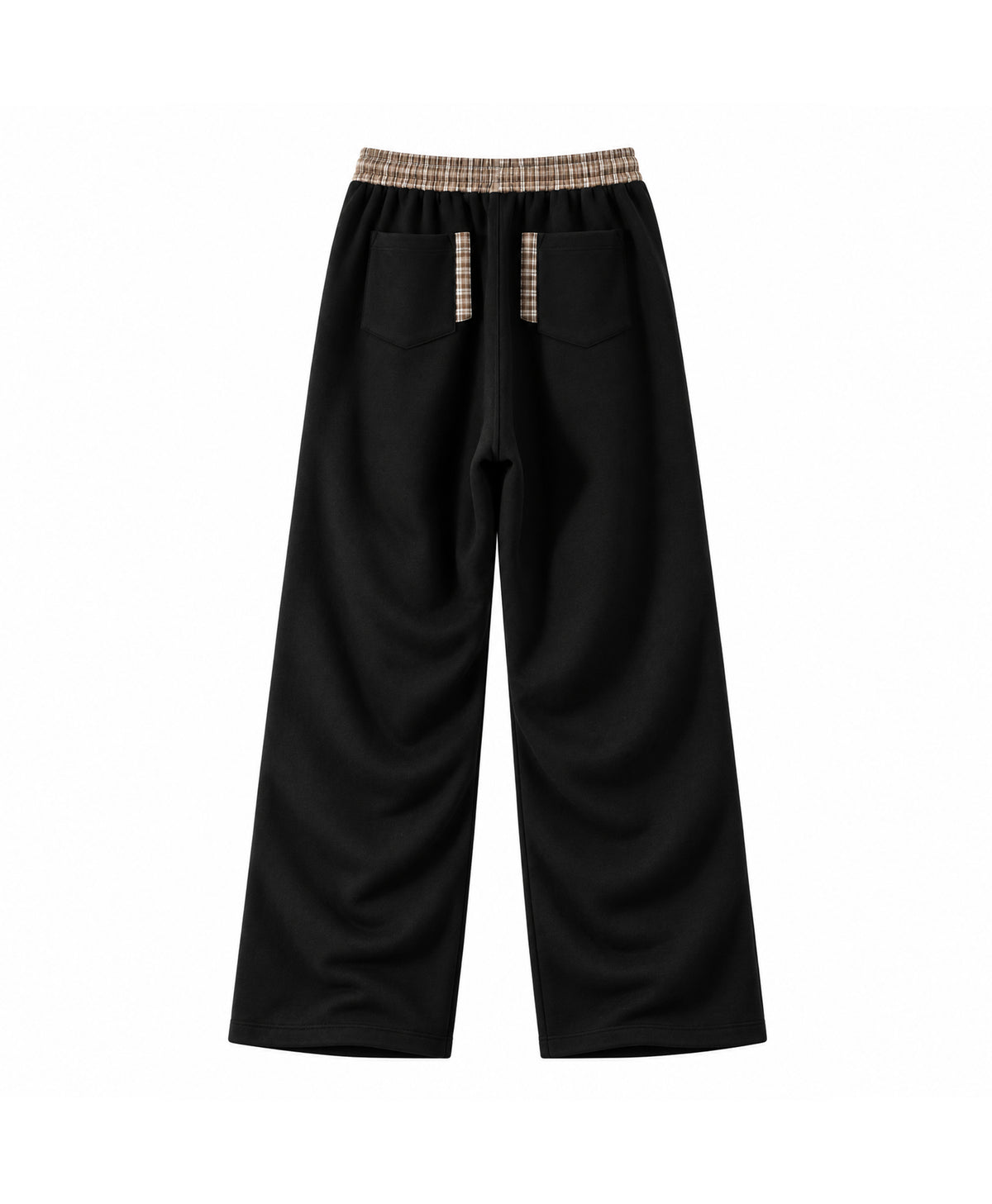 ATHENTIQ PLAID PANEL PANTS
