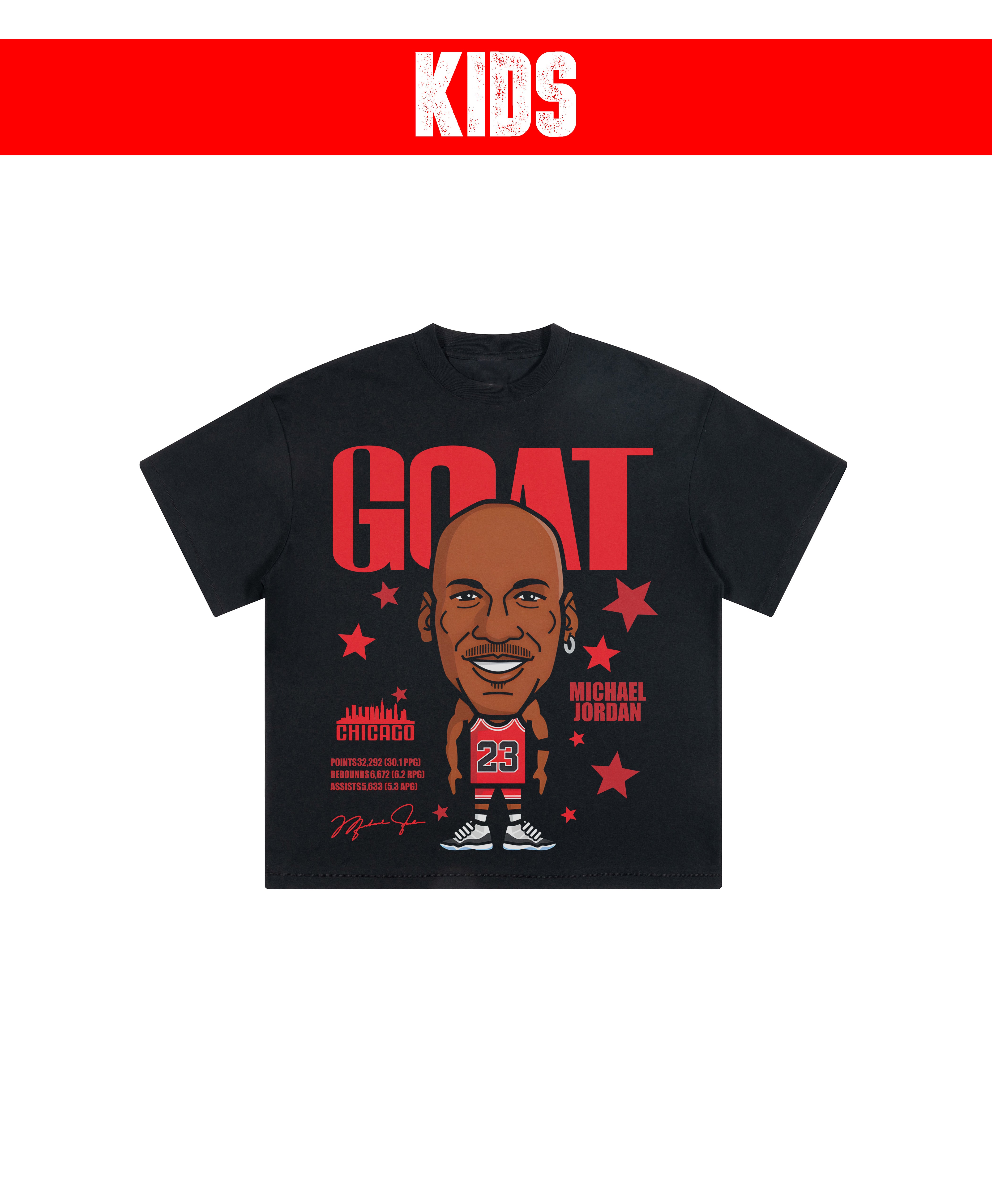 MJ CARTOON KIDS TEE