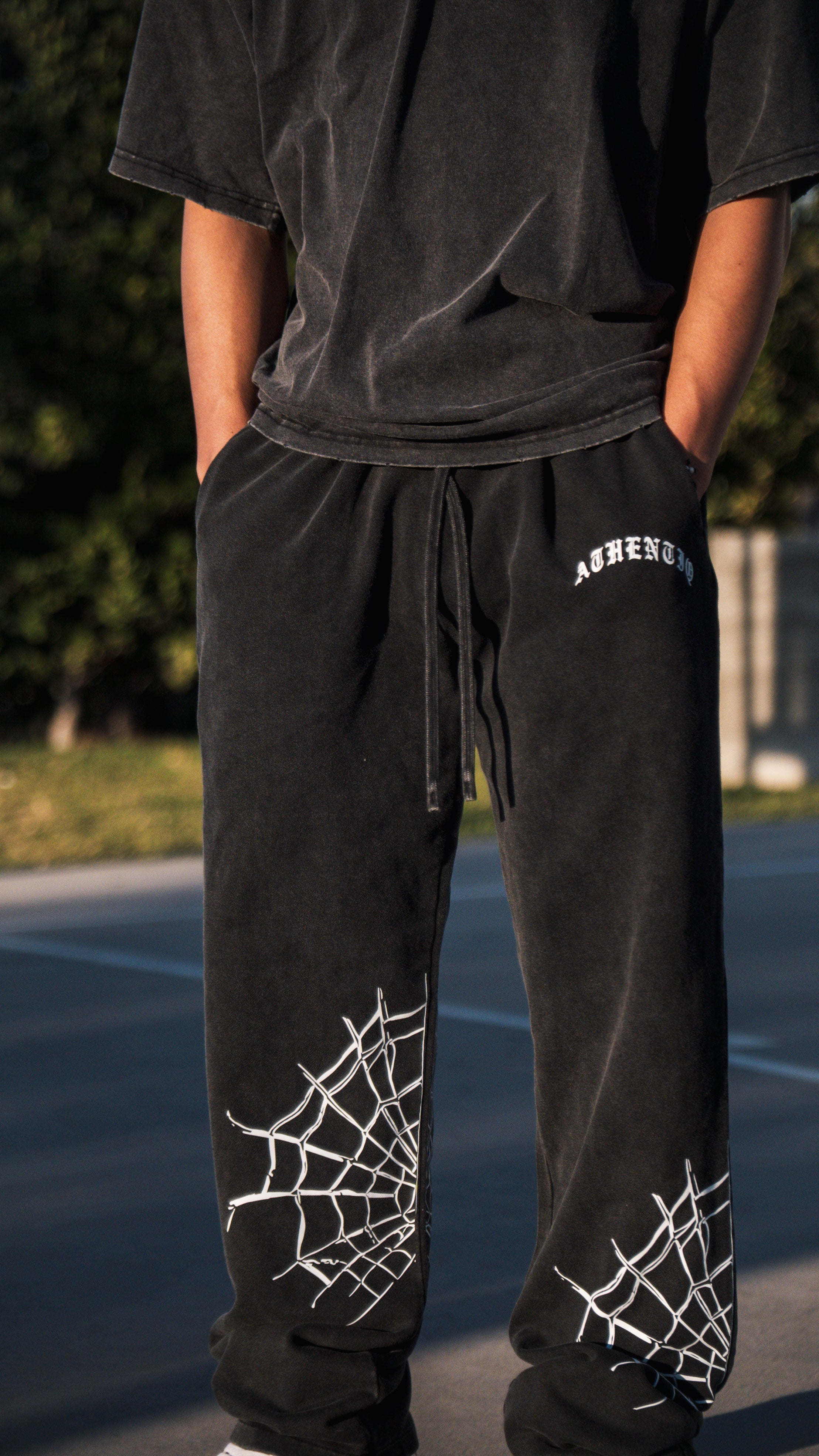 SPIDER WEB SWEAT PANTS