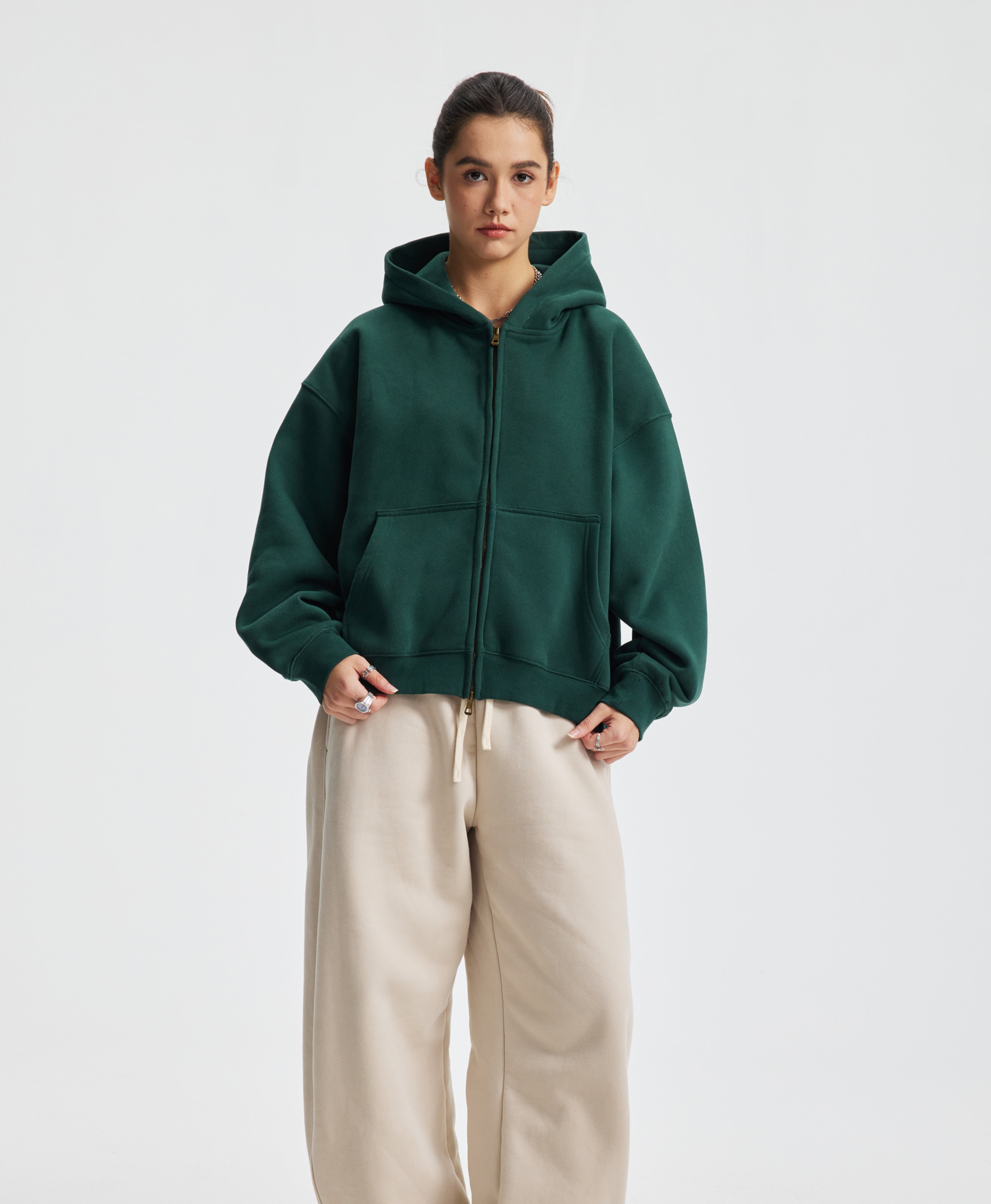 ATHENTIQ PREMIUM BOXY ZIP HOODIE
