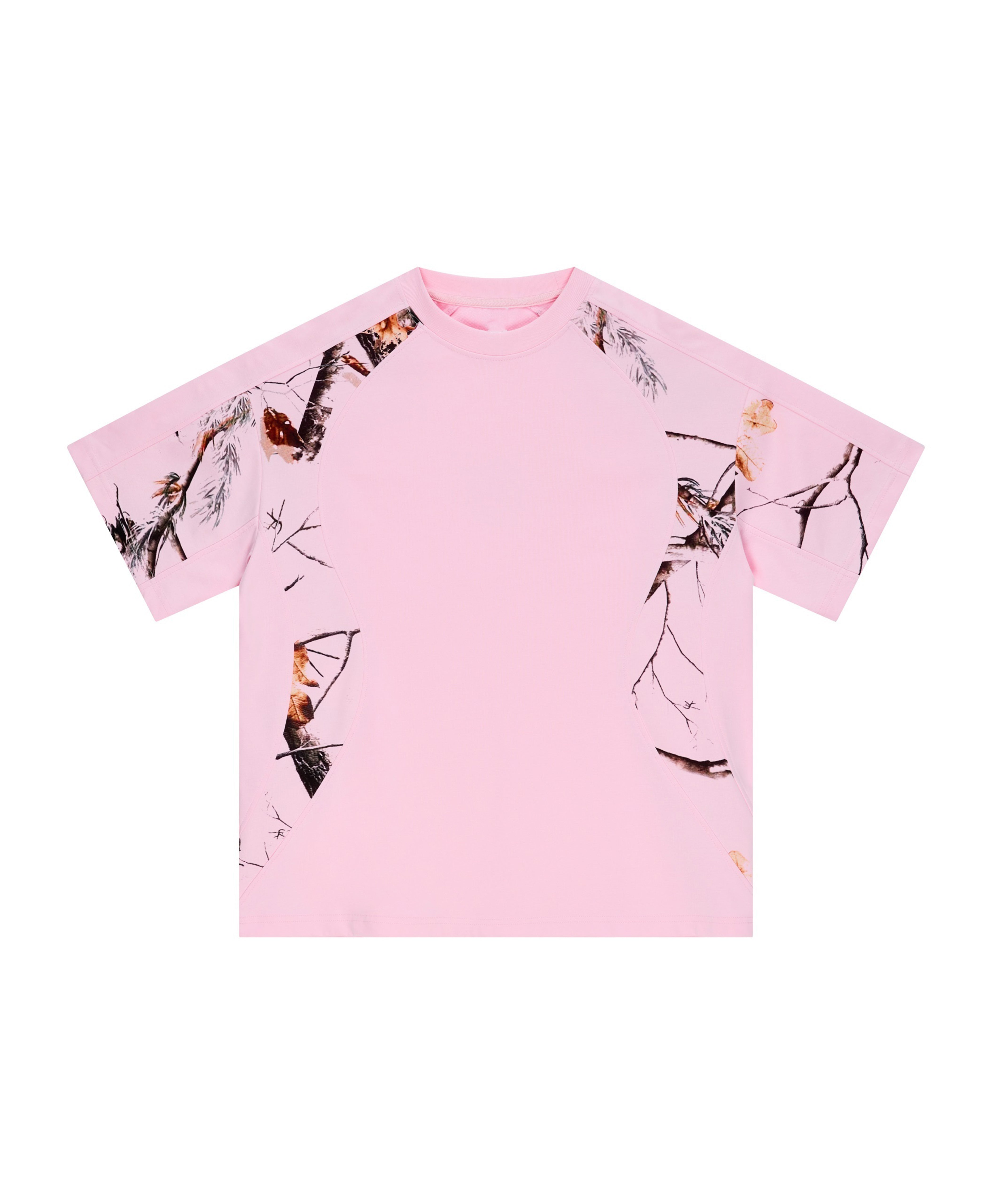 PINK CAMO PANEL TEE