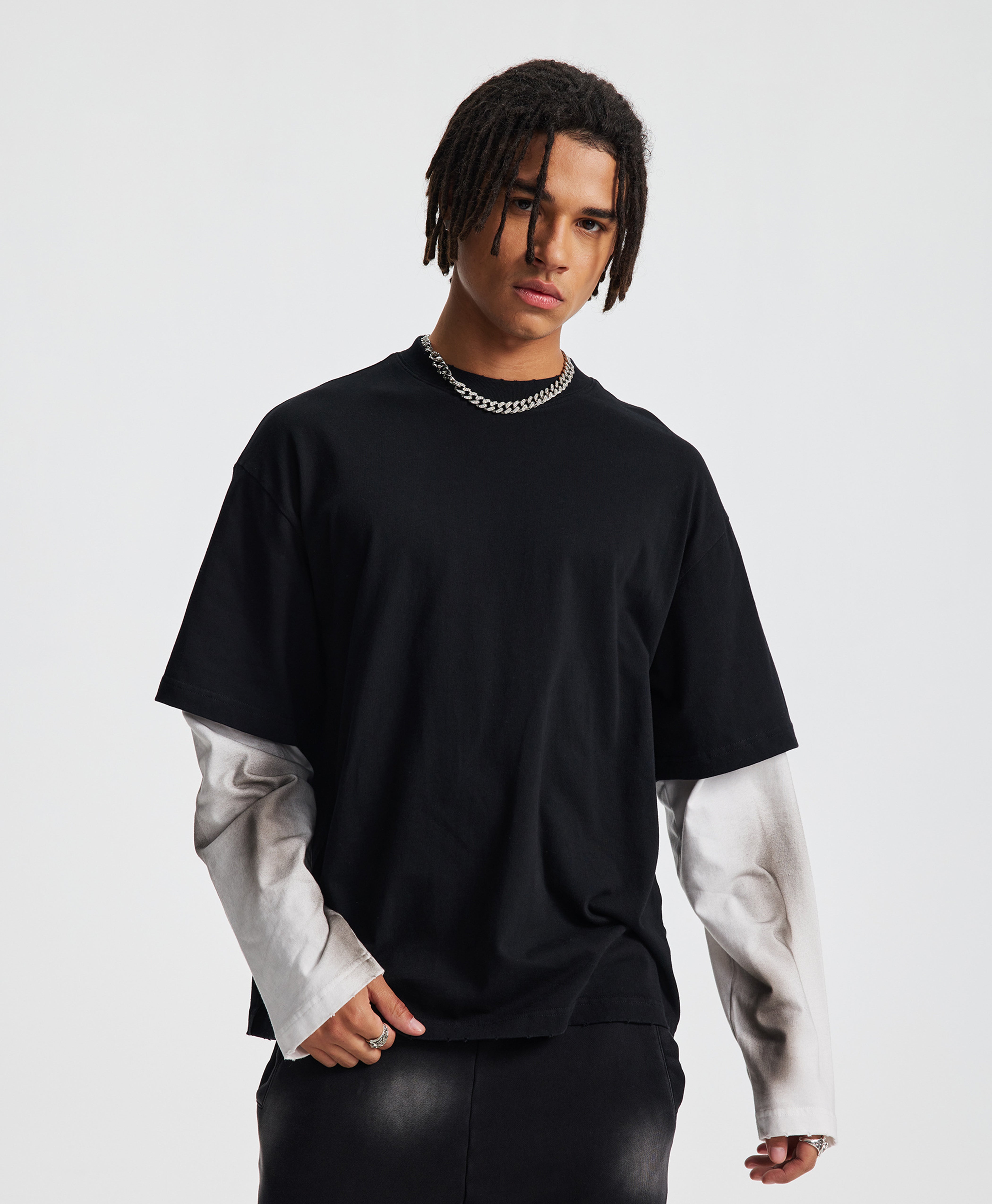 ATHENTIQ DOUBLE LAYER STREET TEE