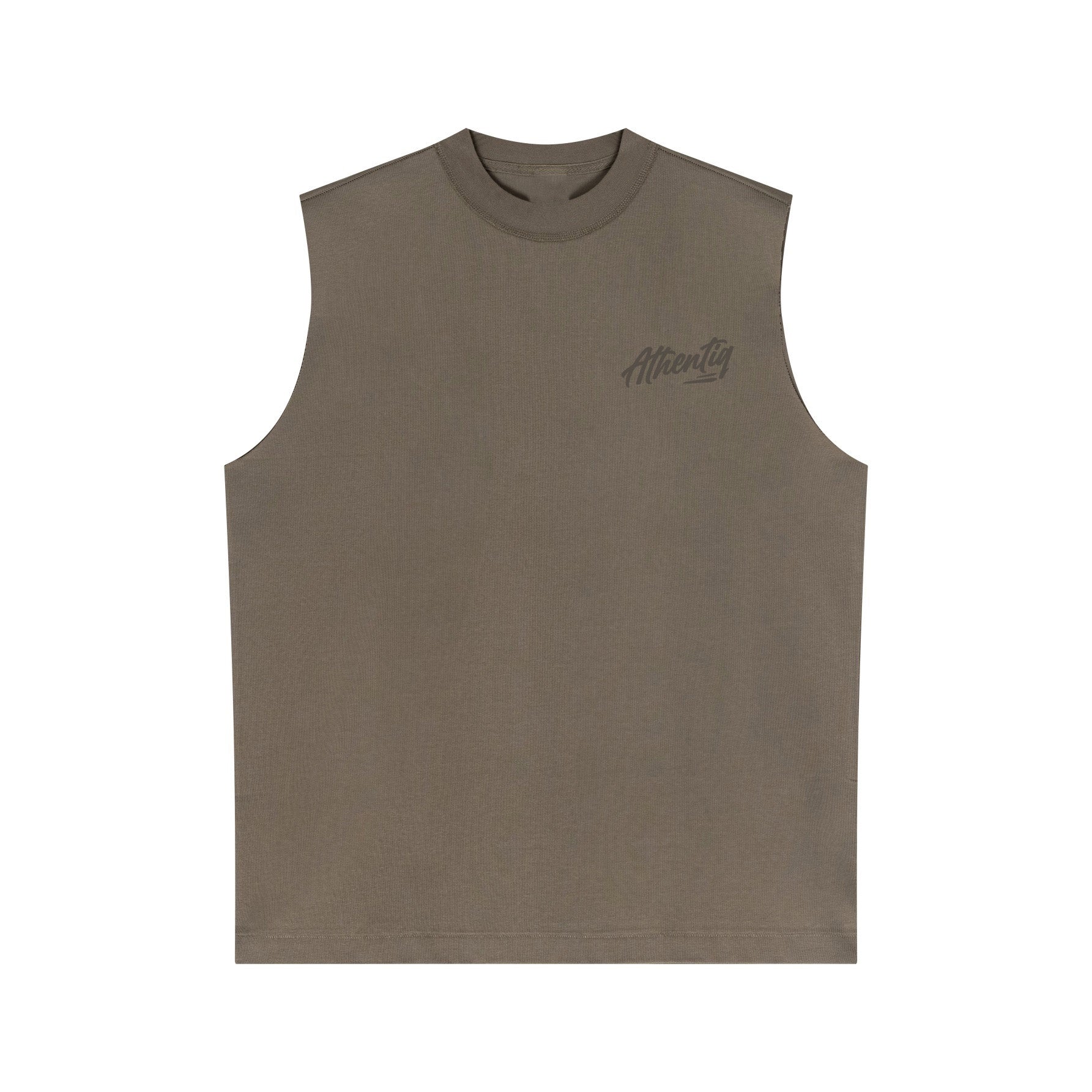 ATHENTIQ LOGO MUSCLE TEE