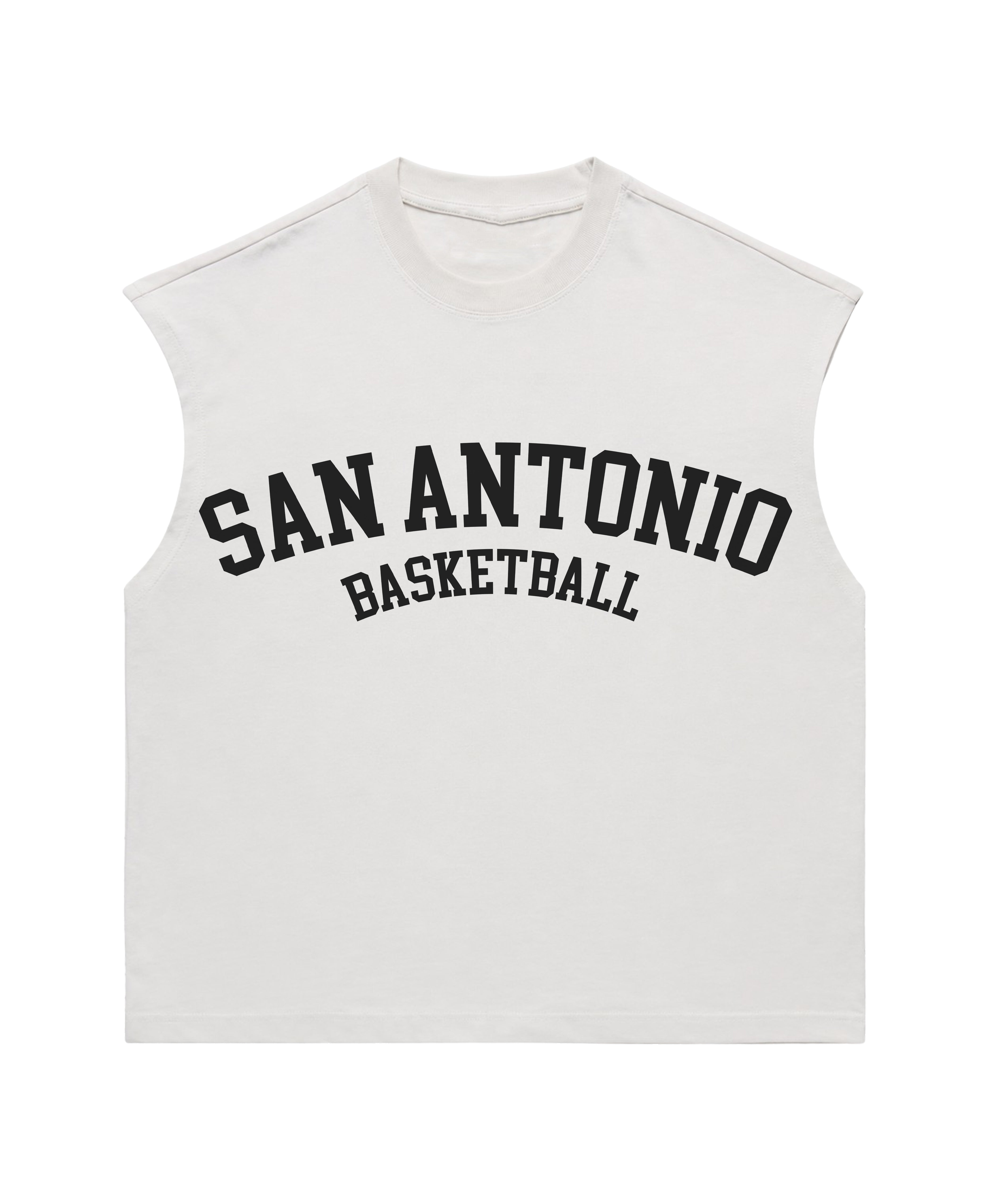 SAN ANTONIO BASKETBALL MUSCLE TEE