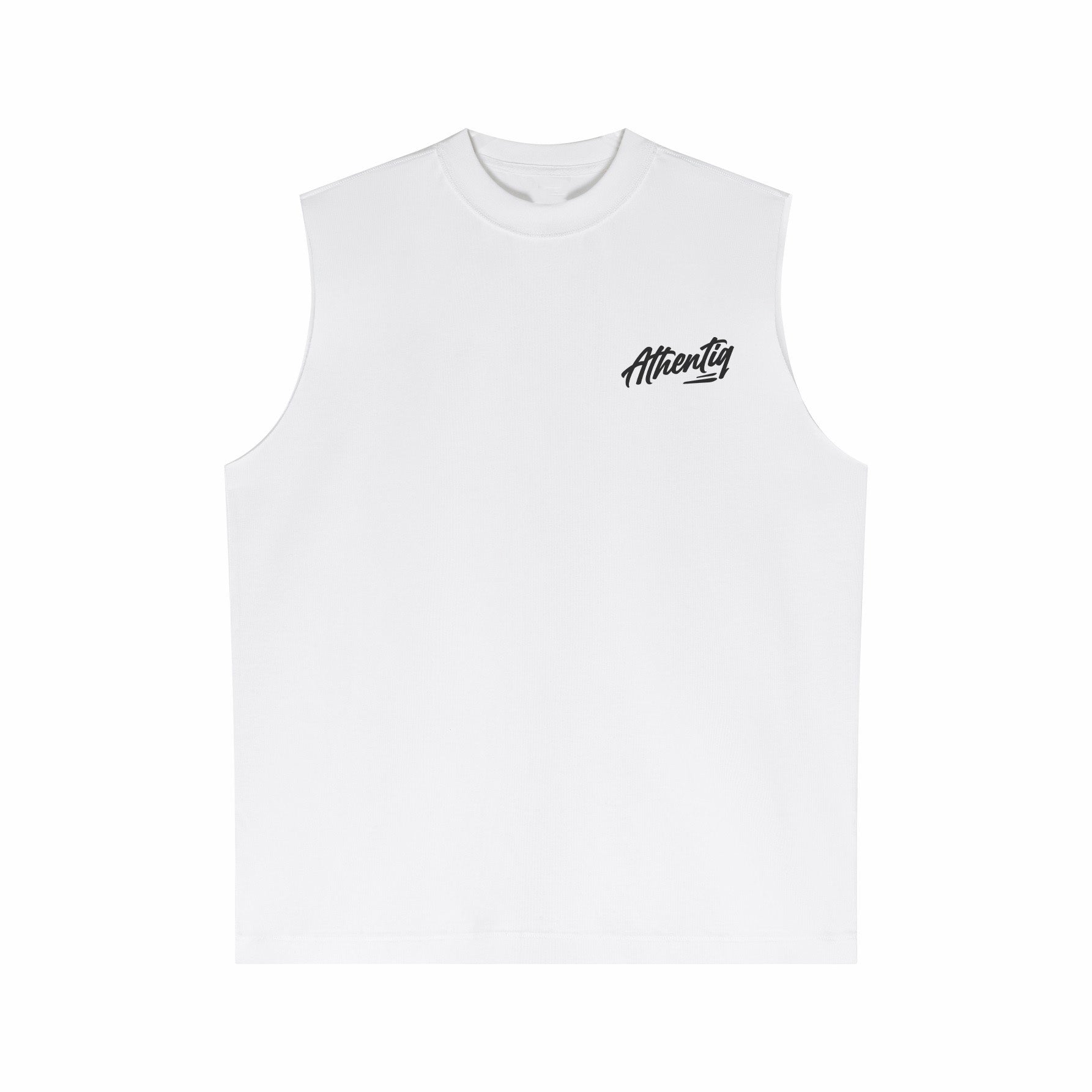 ATHENTIQ LOGO MUSCLE TEE