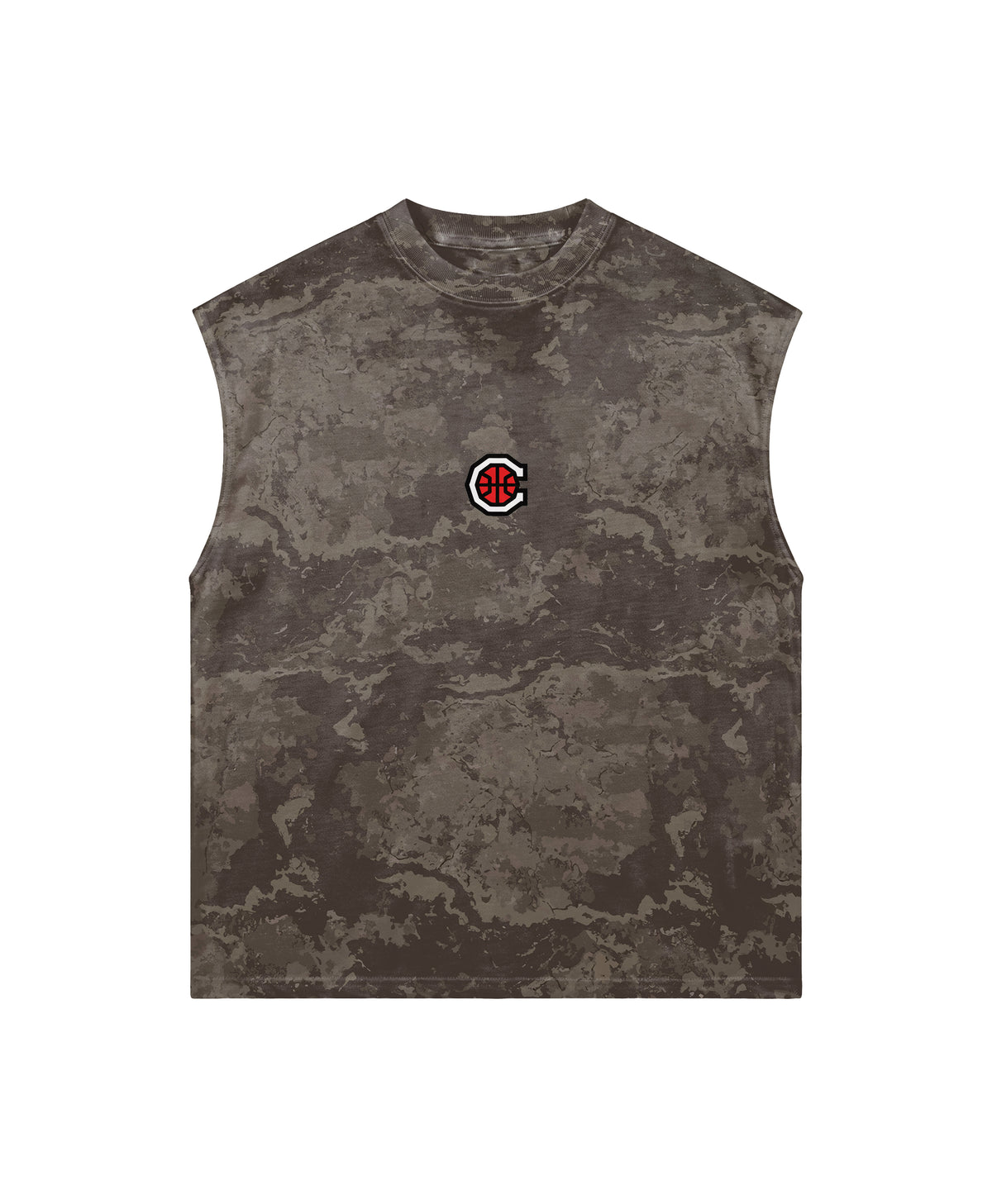 CHICAGO TAUPE CAMO MUSCLE TEE
