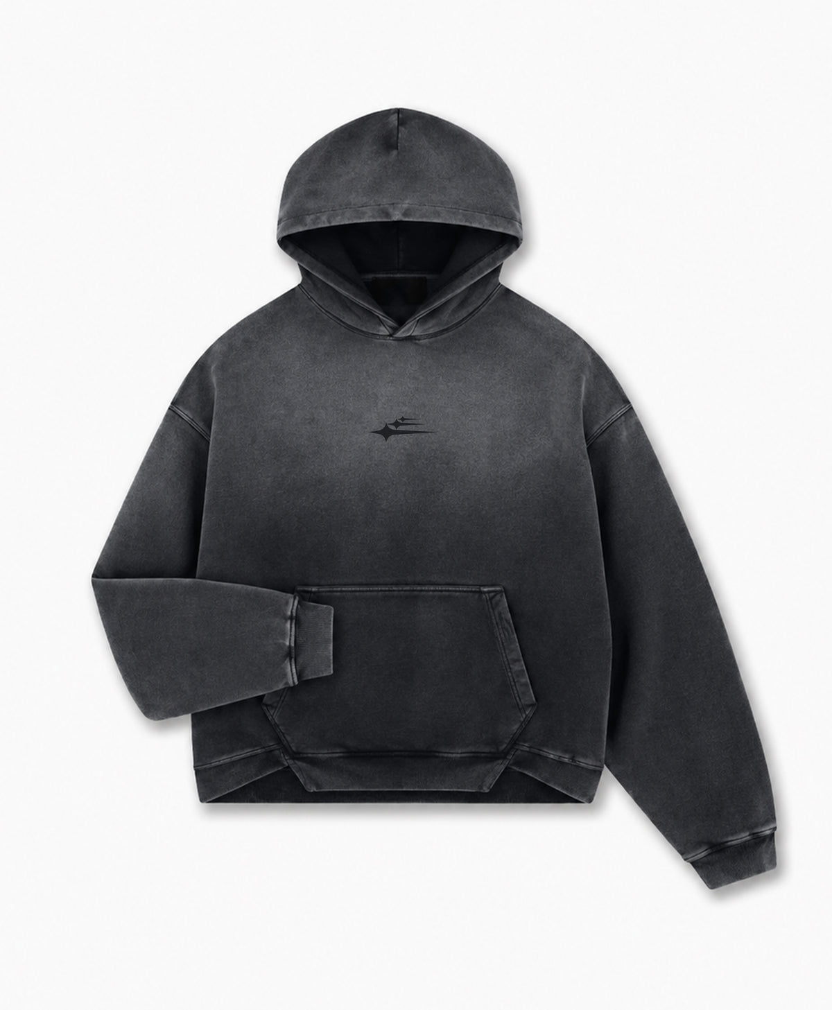 ATHENTIQ LOGO FLEECE FADED HEAVYWEIGHT HOODIE
