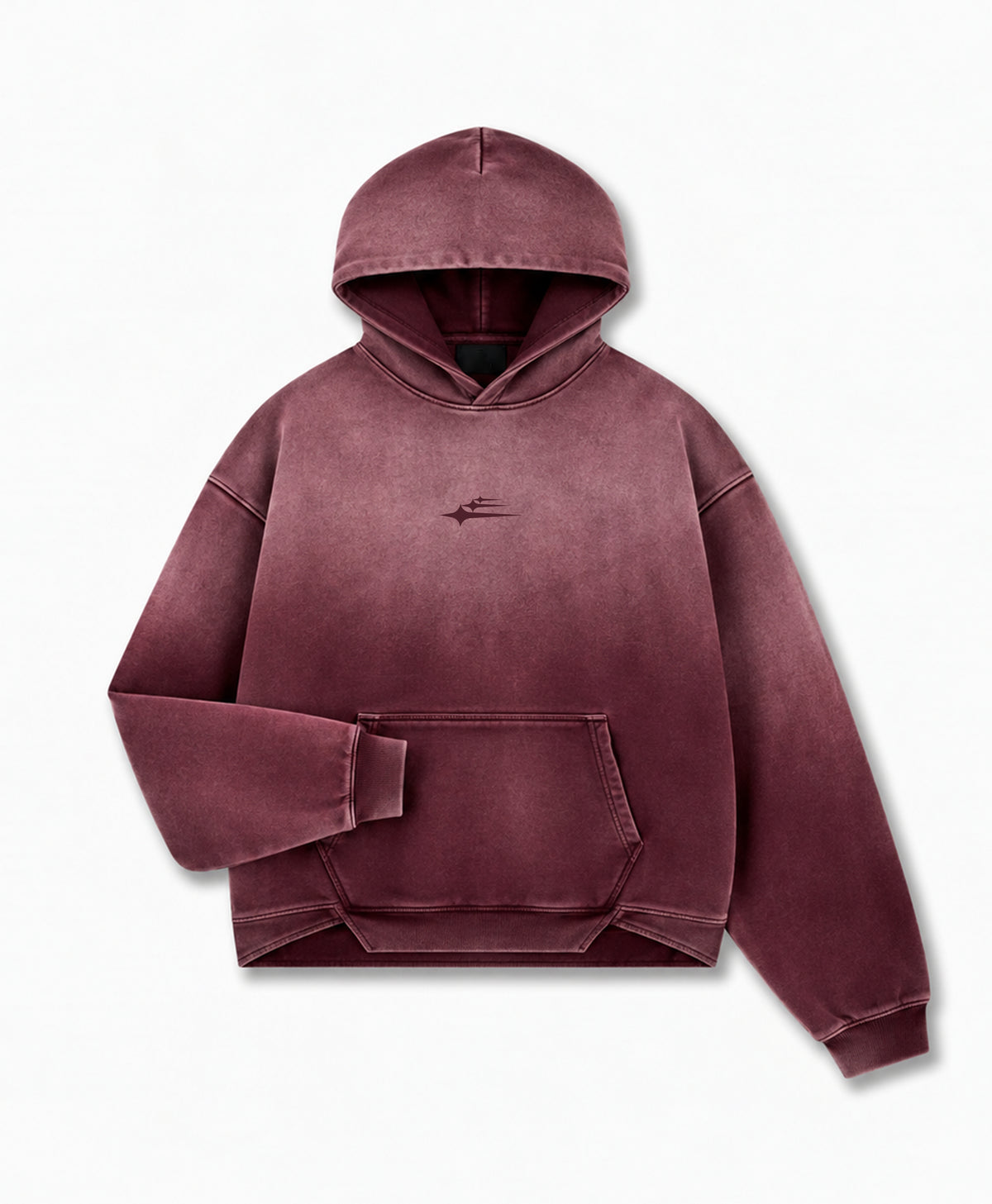 ATHENTIQ LOGO FLEECE FADED HEAVYWEIGHT HOODIE