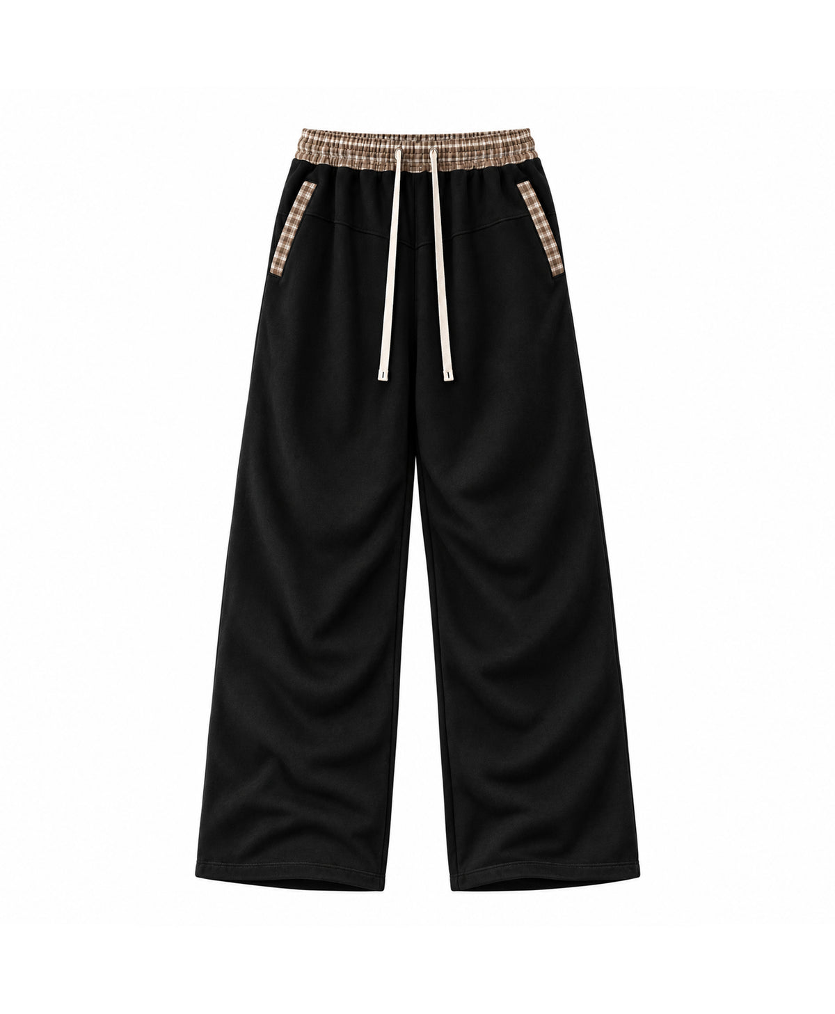 ATHENTIQ PLAID PANEL PANTS