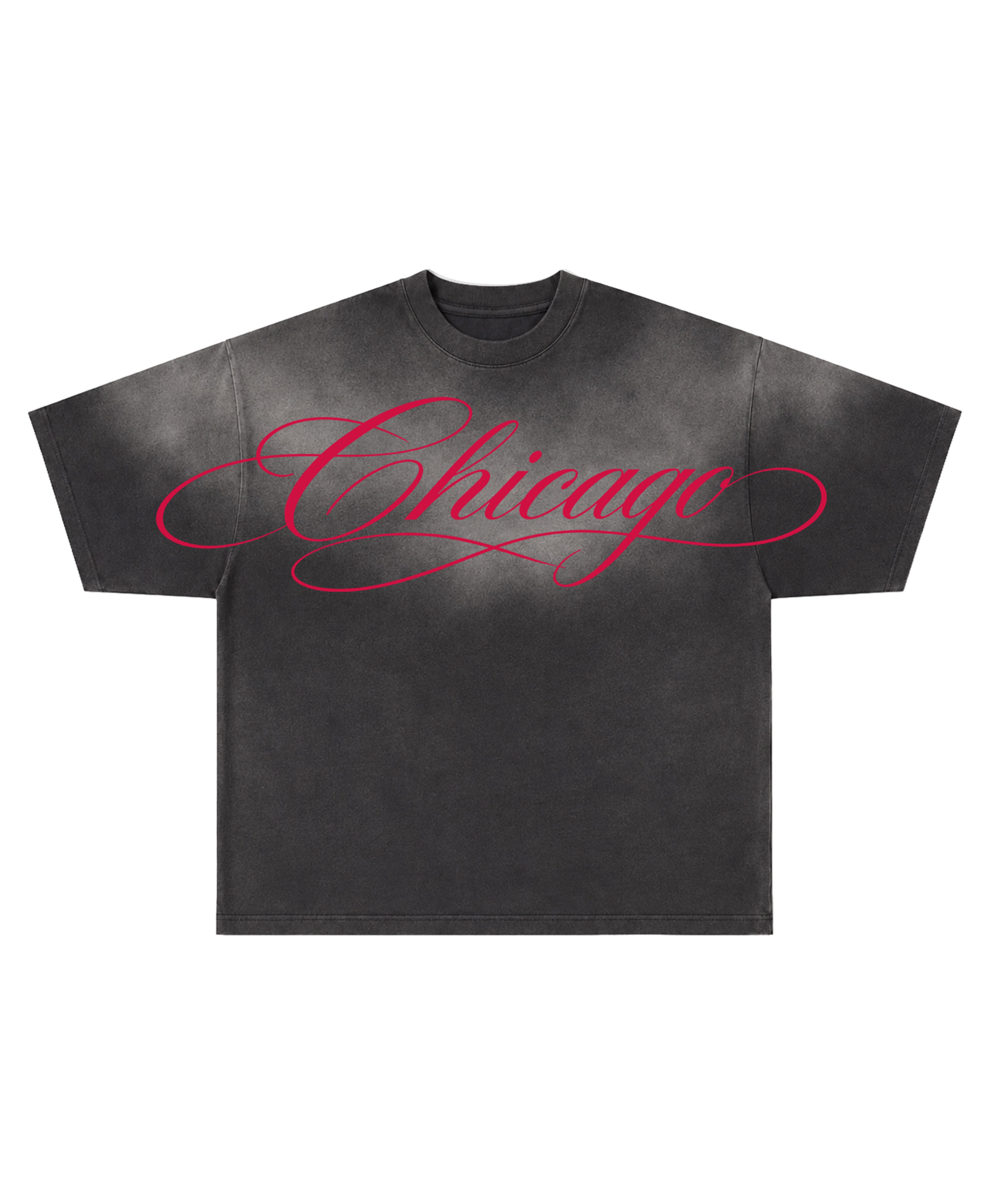 CHICAGO MANUSCRIPT FADED TEE