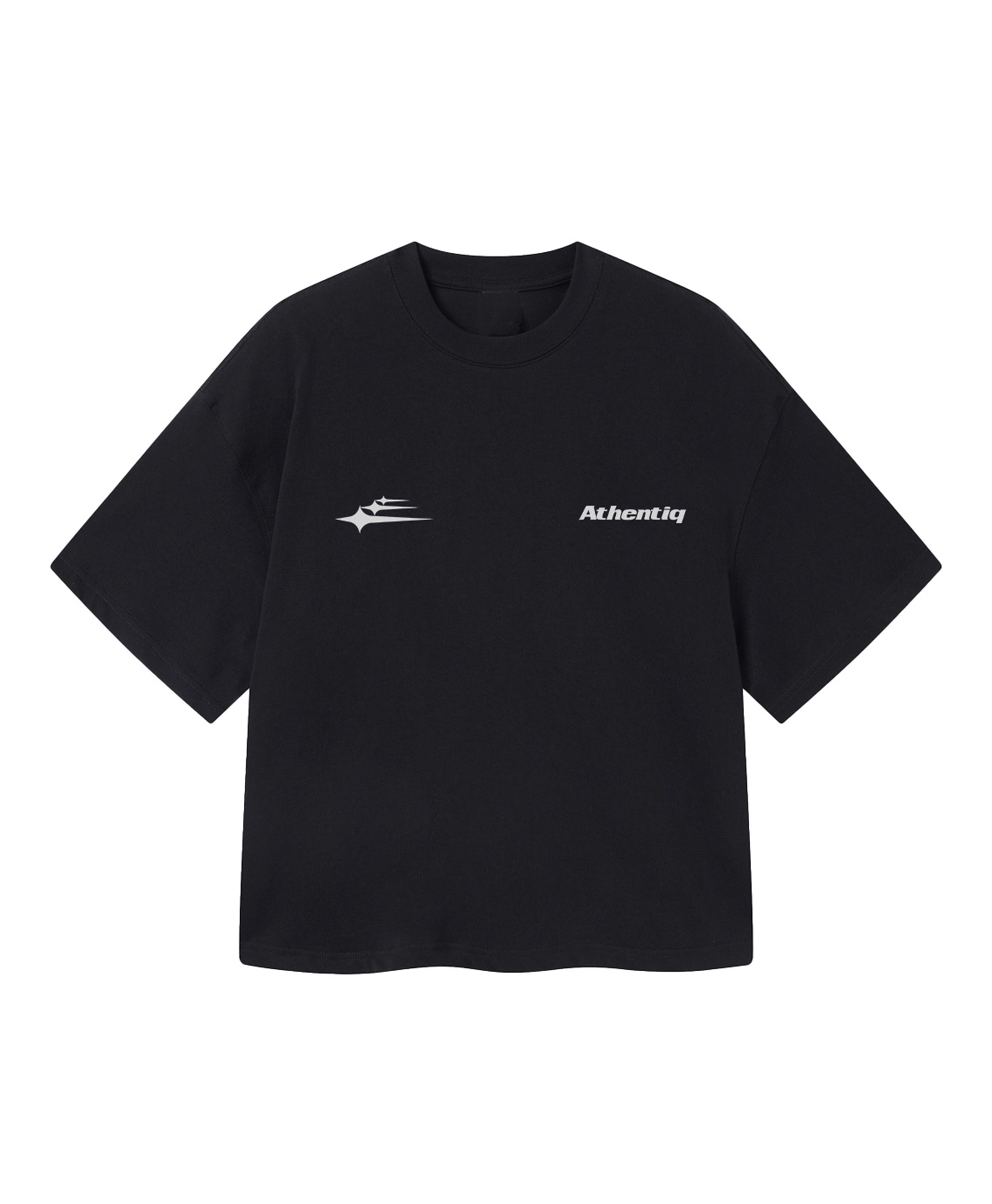 ATHENTIQ CROPPED LOGO TEE