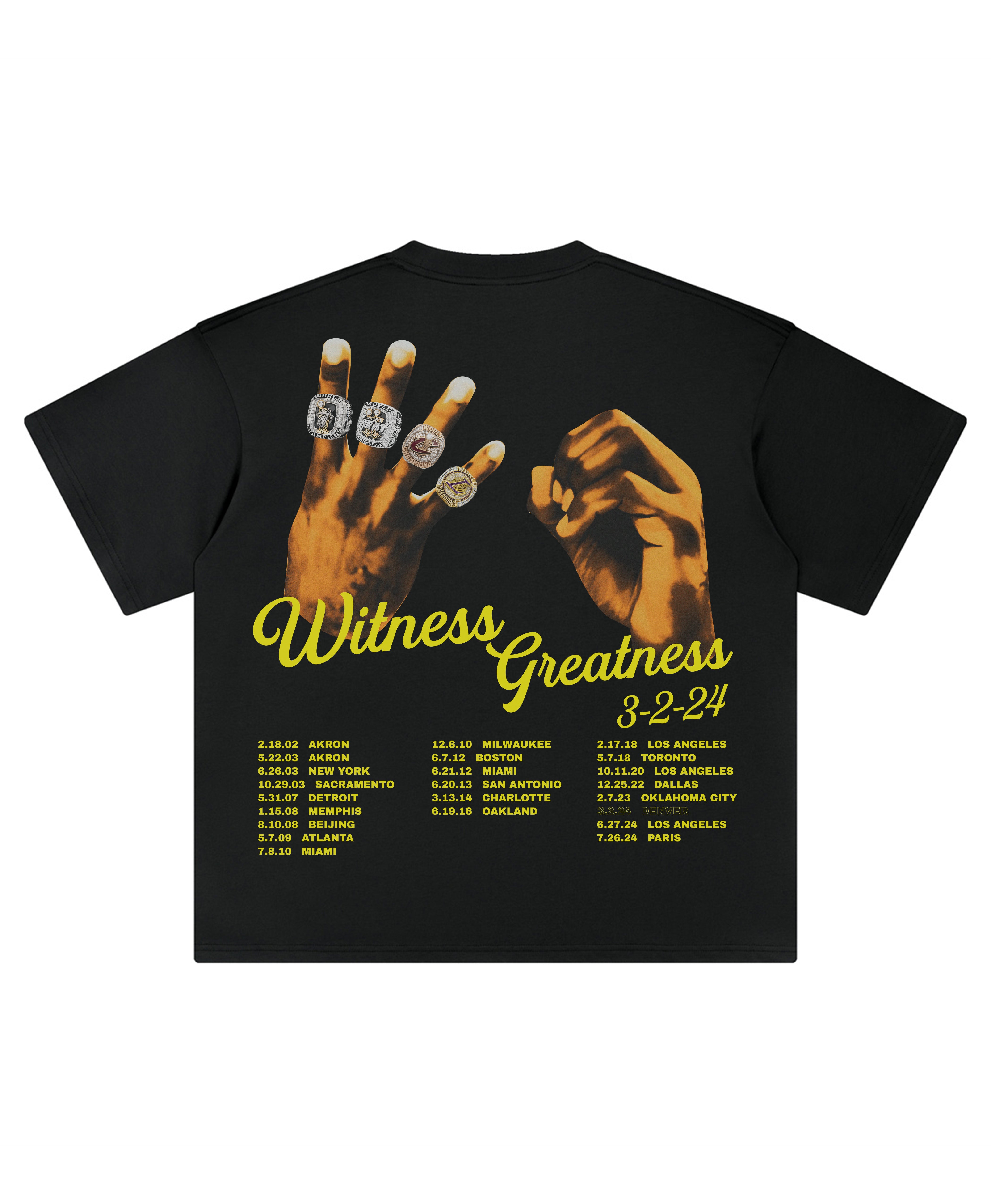 WITNESS GREATNESS TEE