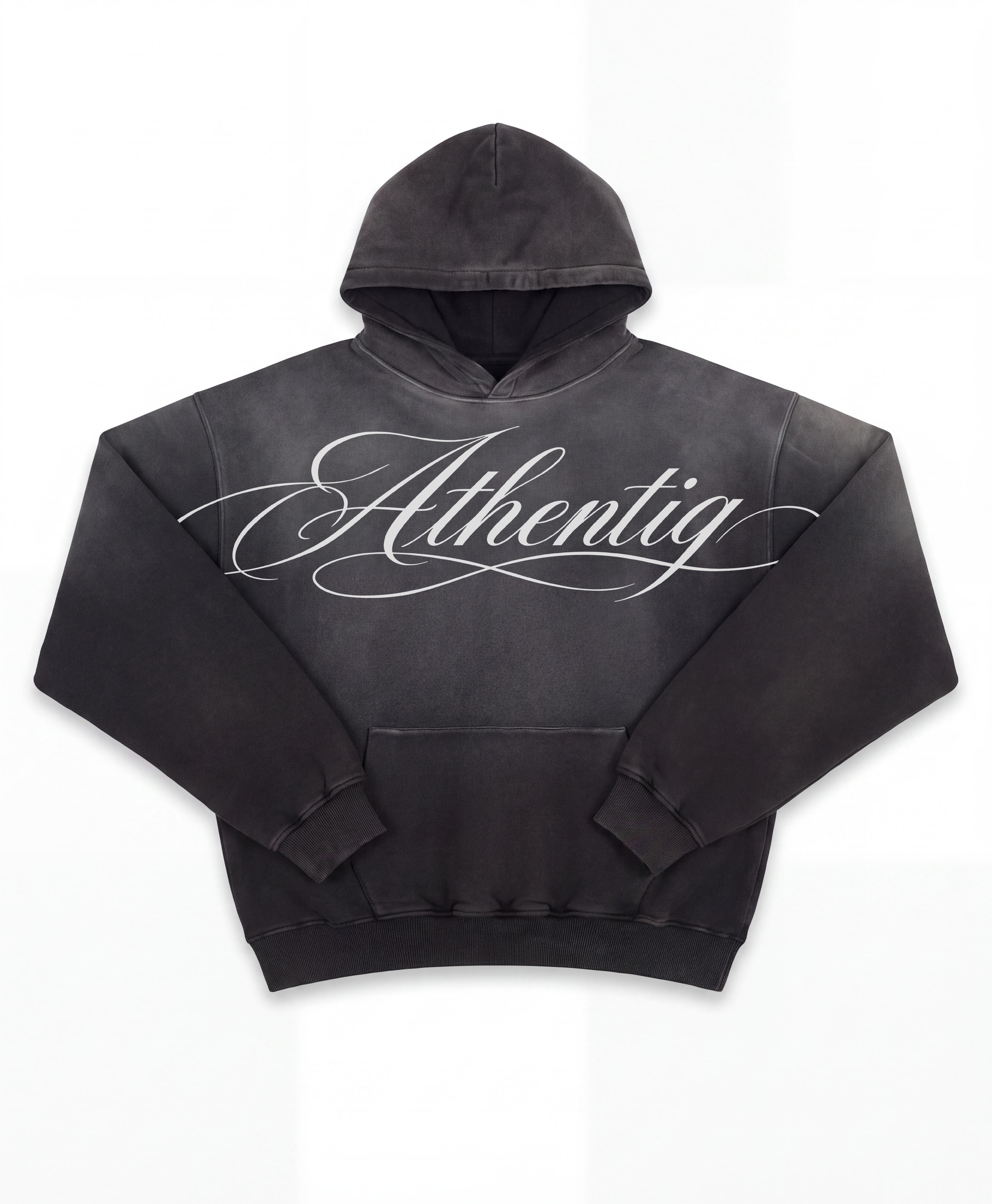 ATHENTIQ MANUSCRIPT FADED HEAVYWEIGHT HOODIE