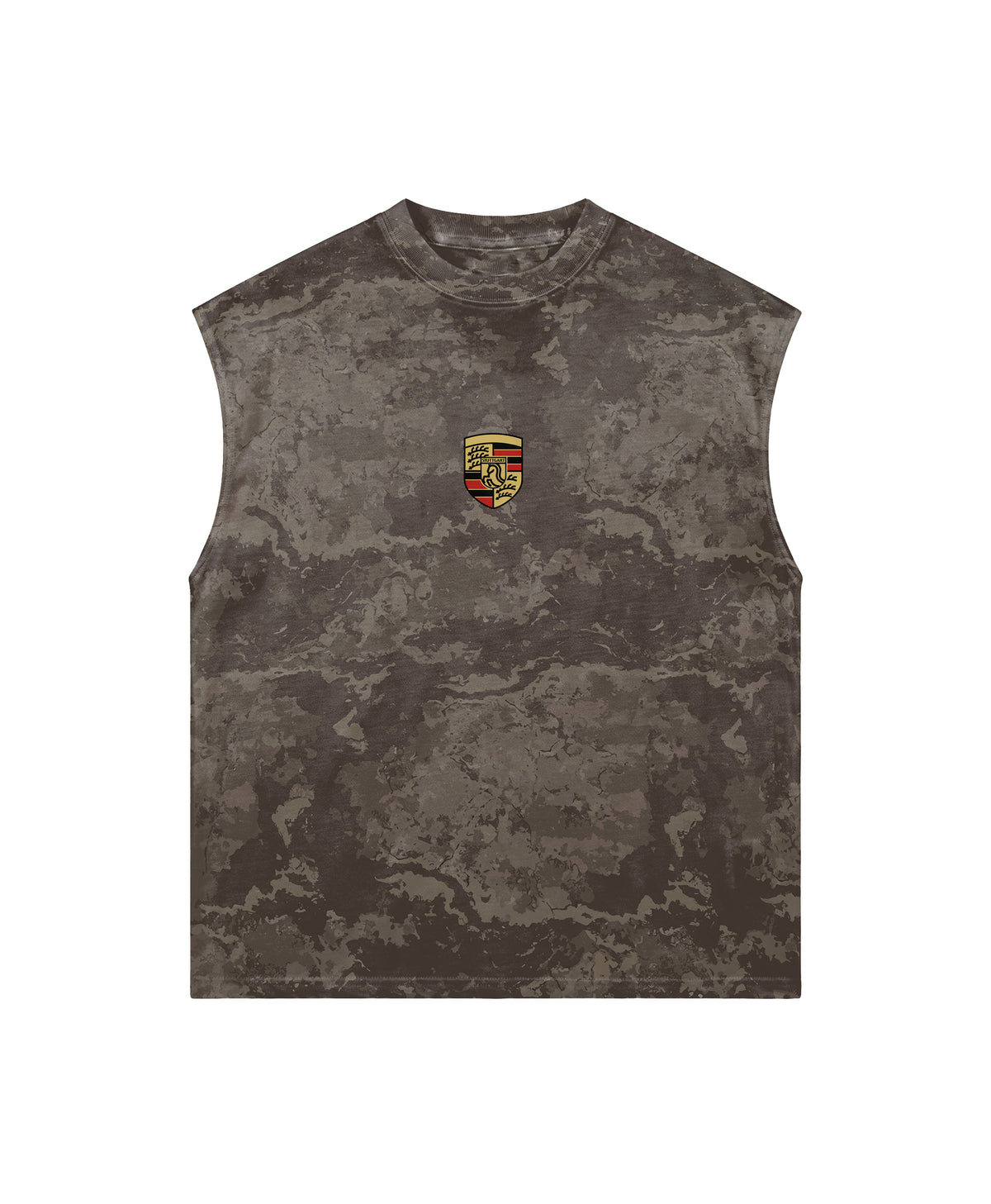 STUTTGART TAUPE CAMO MUSCLE TEE