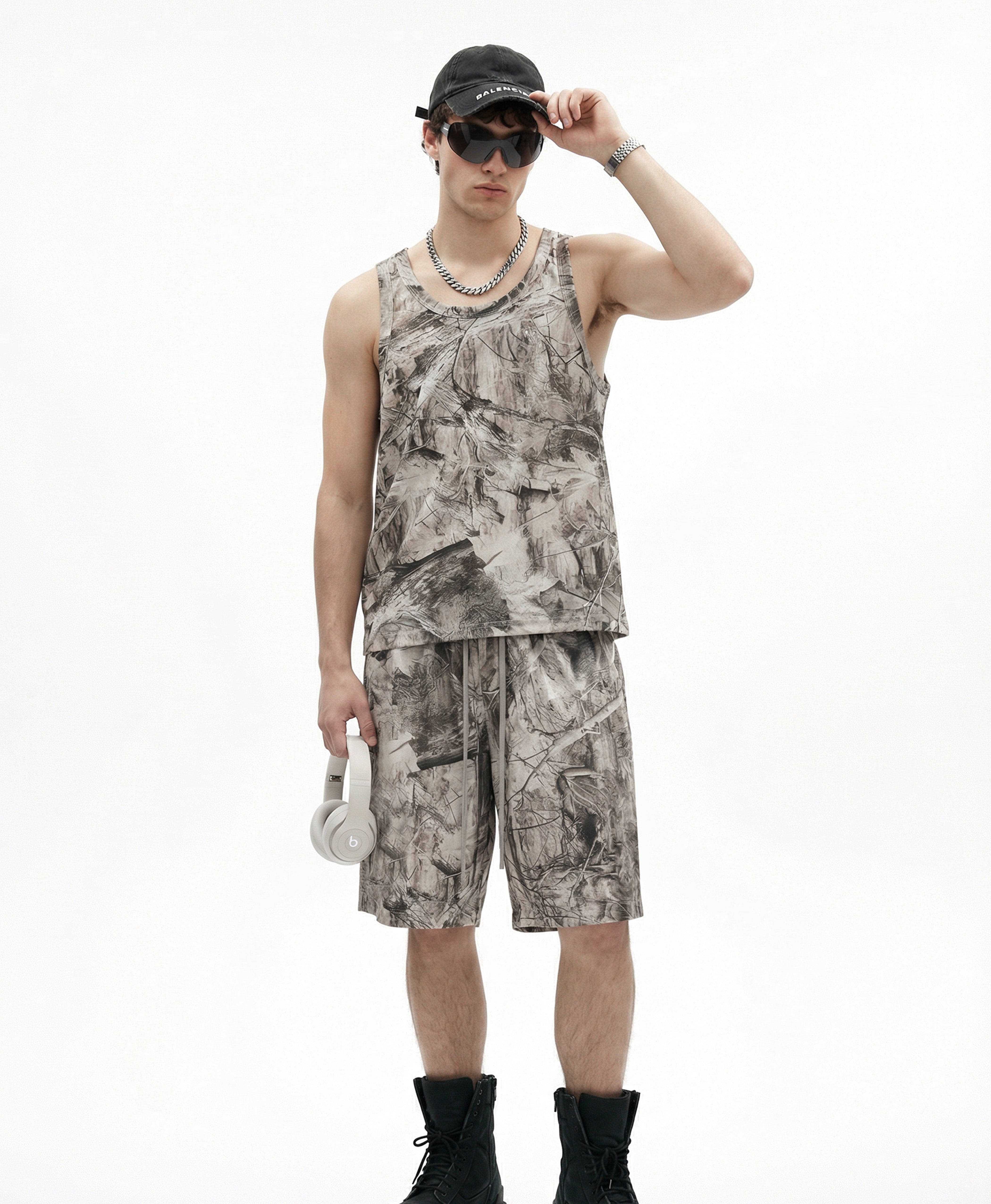 FROST CAMO RIBBED TANK