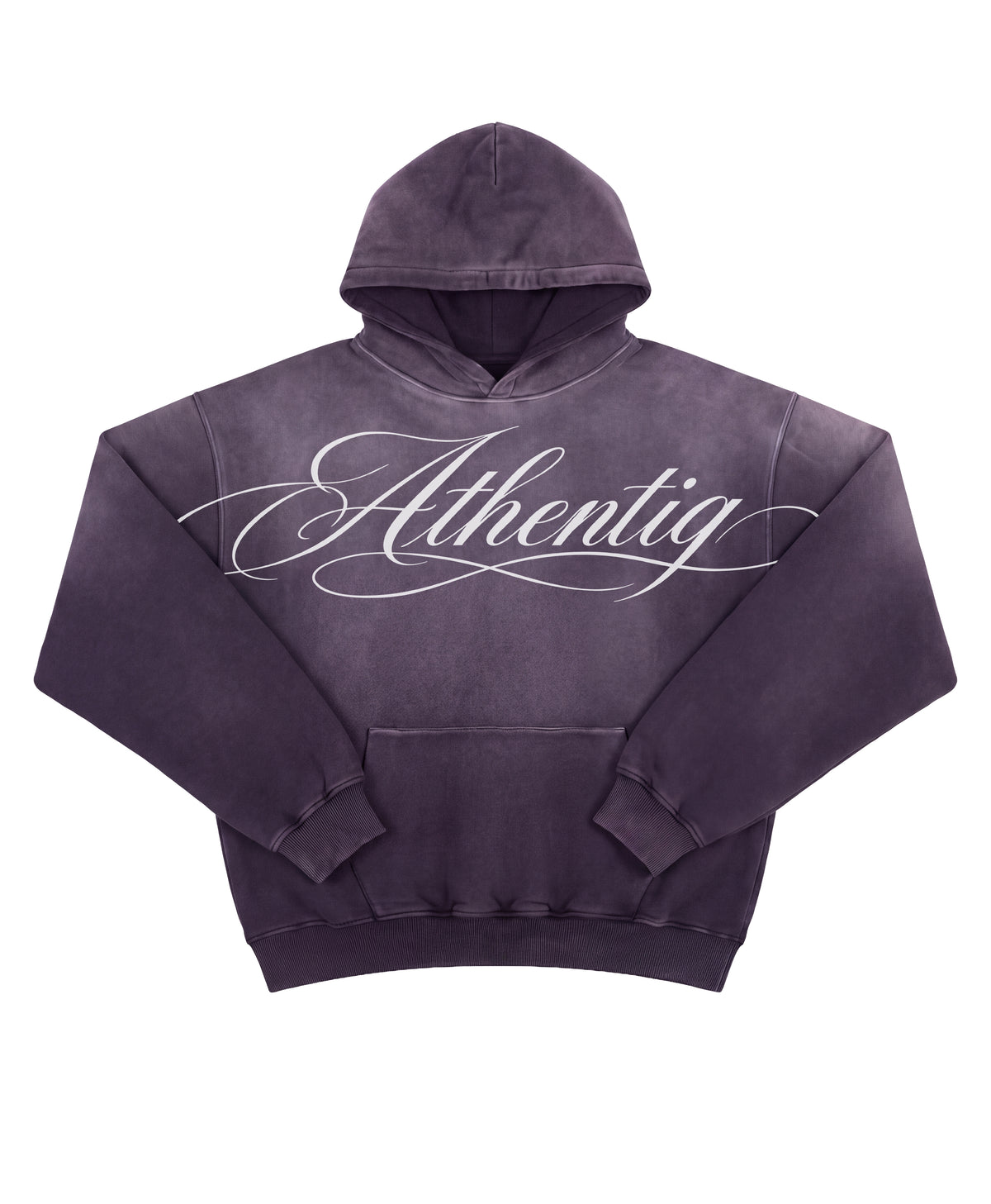 ATHENTIQ MANUSCRIPT FADED HEAVYWEIGHT HOODIE
