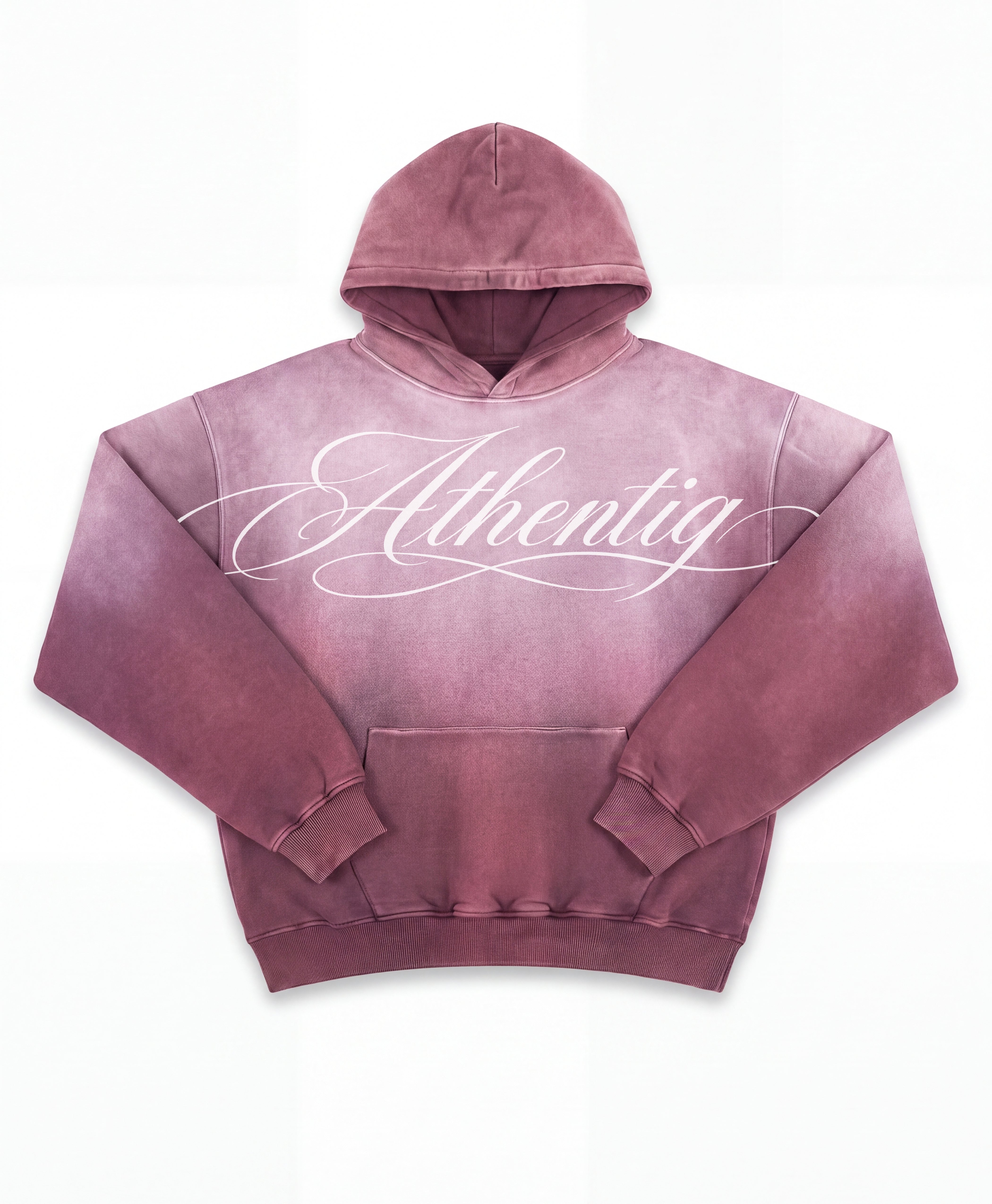 ATHENTIQ MANUSCRIPT FADED HEAVYWEIGHT HOODIE