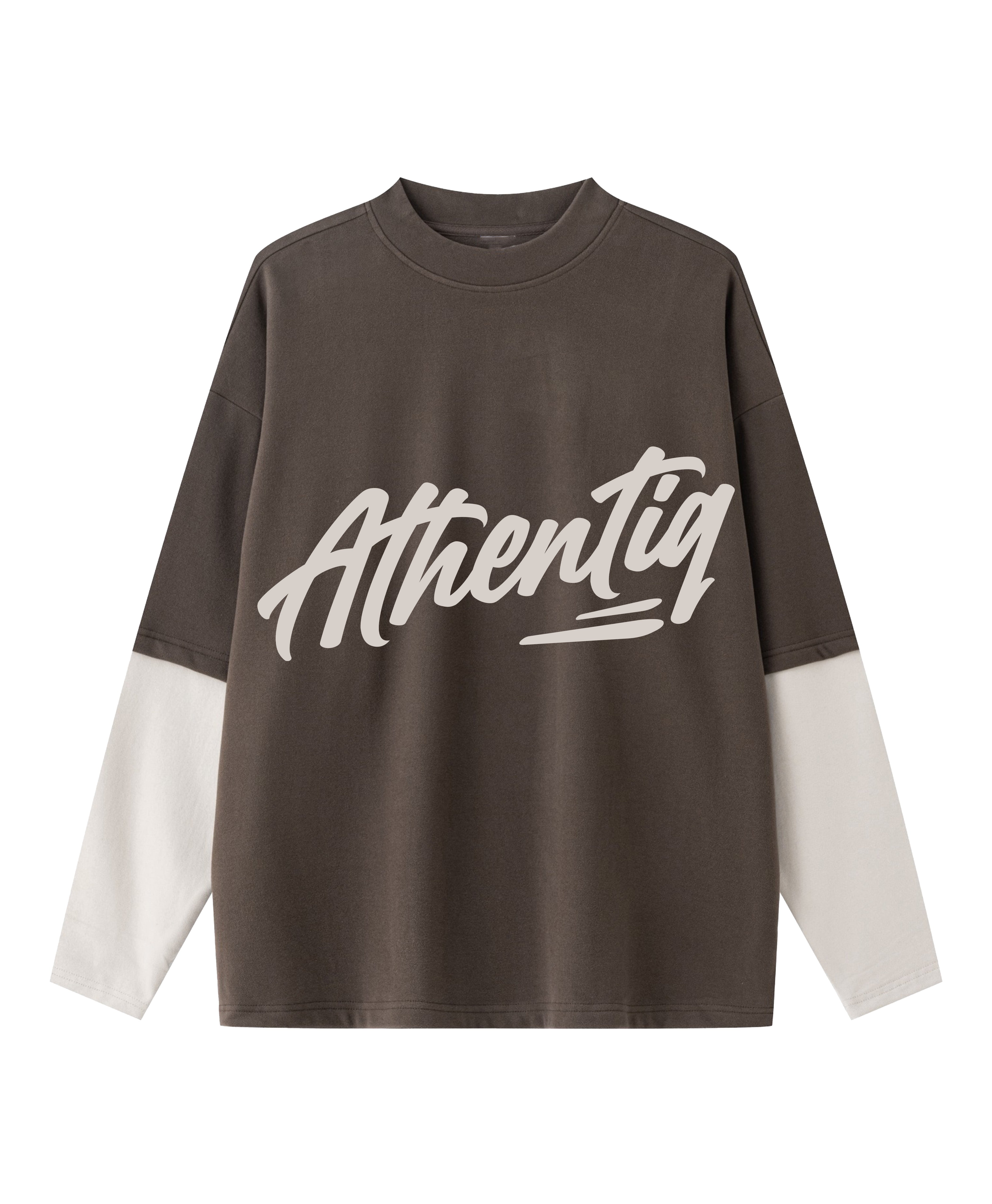 ATHENTIQ LOGO DOUBLE LAYER TEE