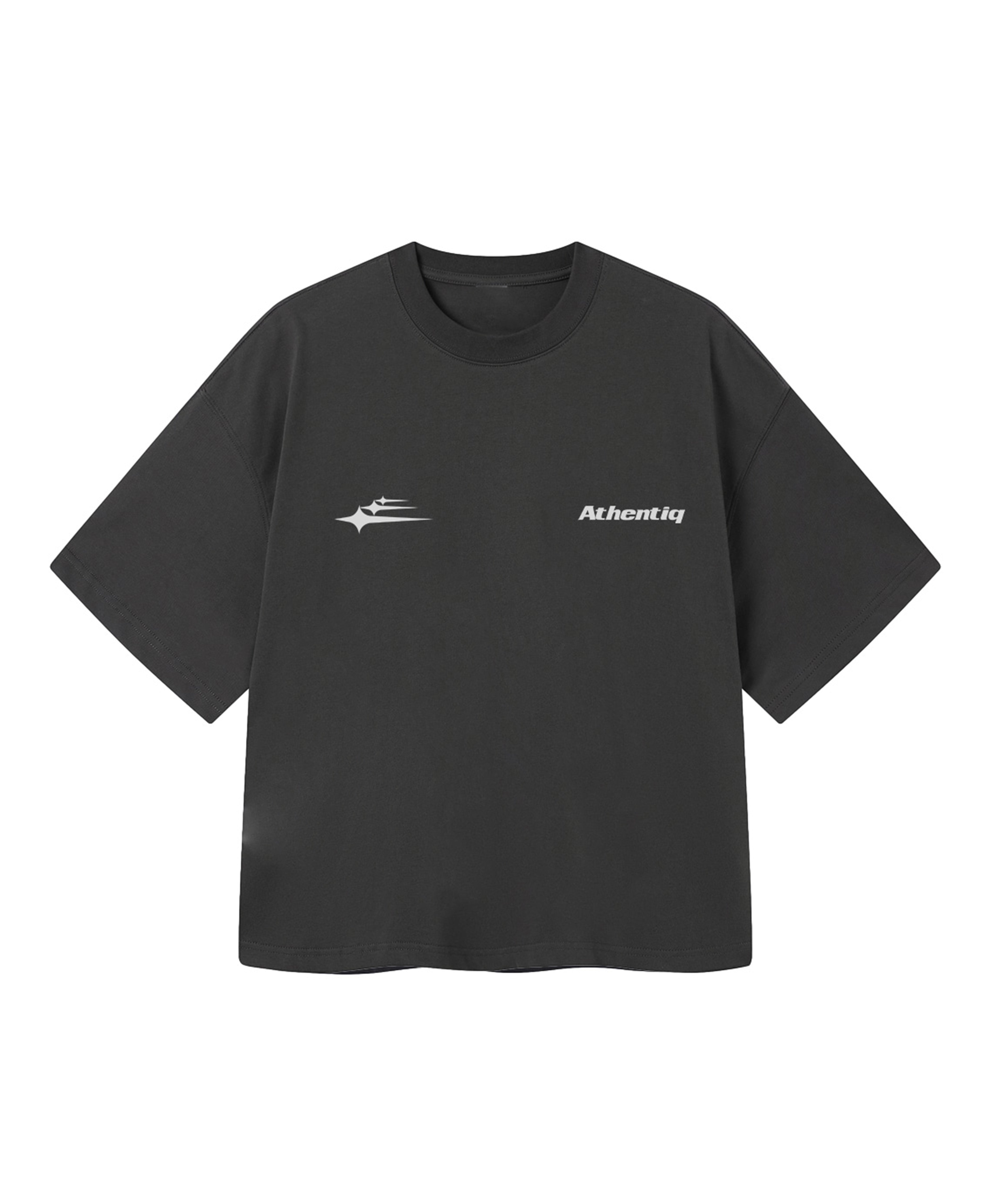 ATHENTIQ CROPPED LOGO TEE