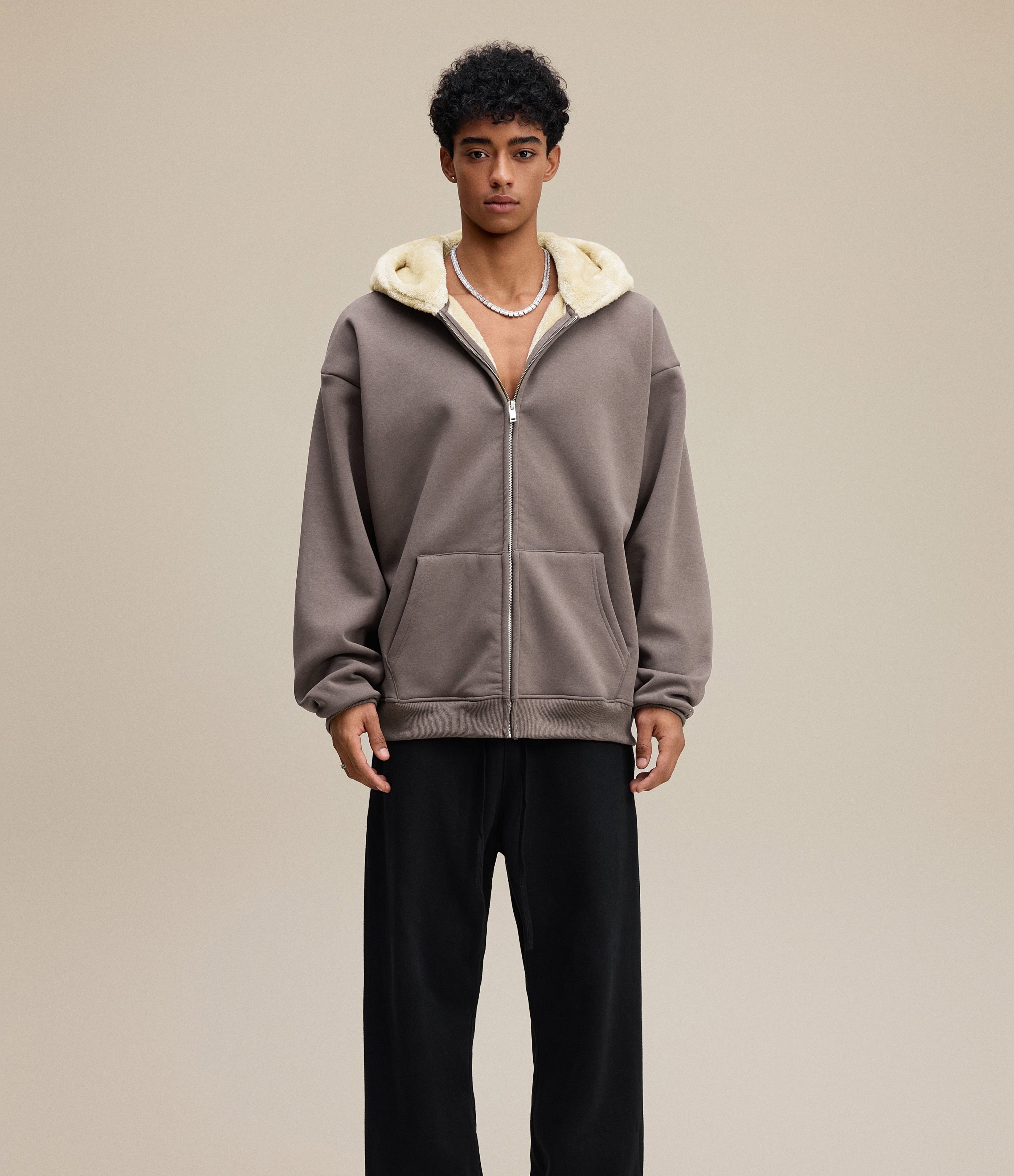 COZY FLEECE ZIP HOODIE