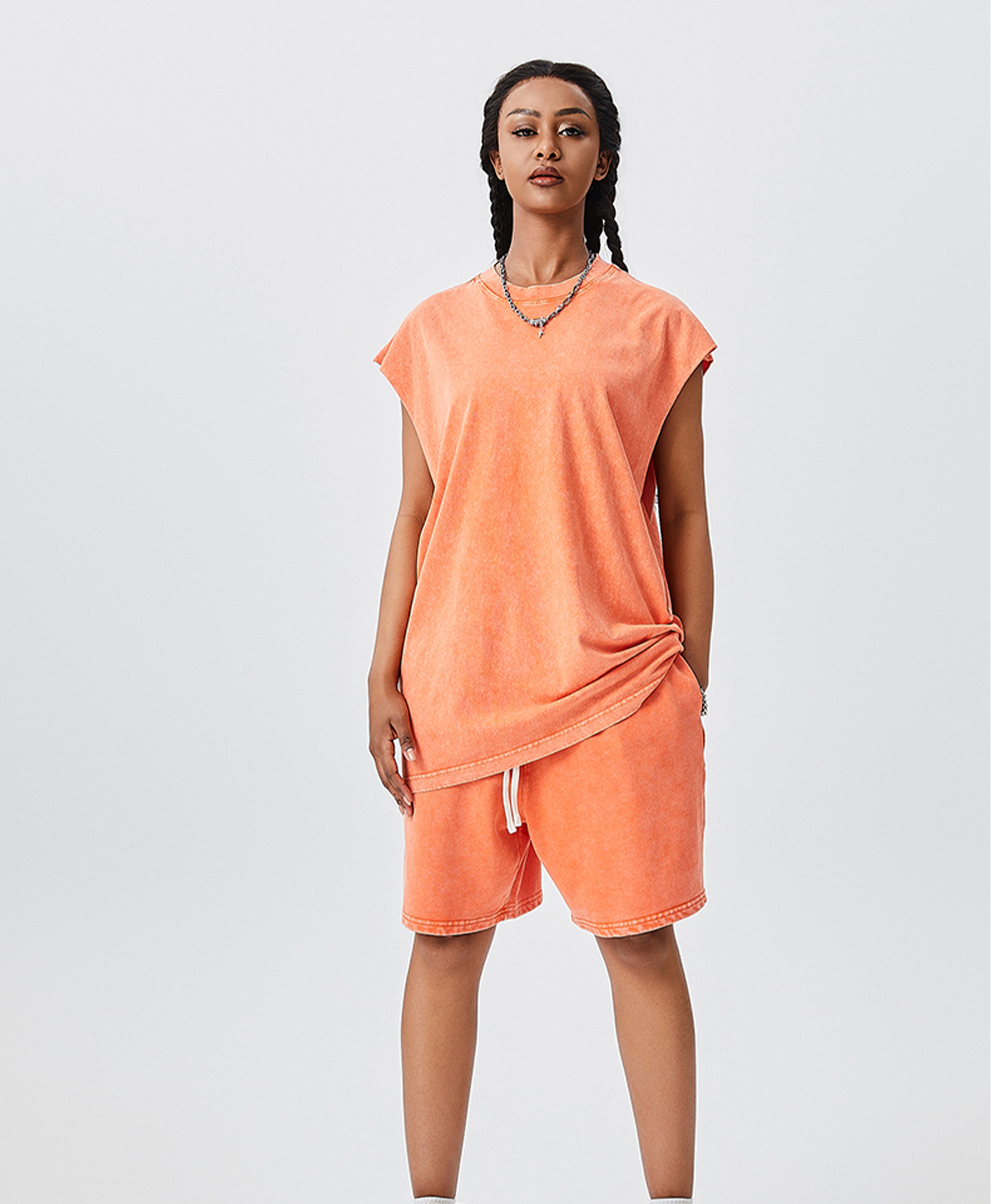 ATHENTIQ WASHED MUSCLE TEE
