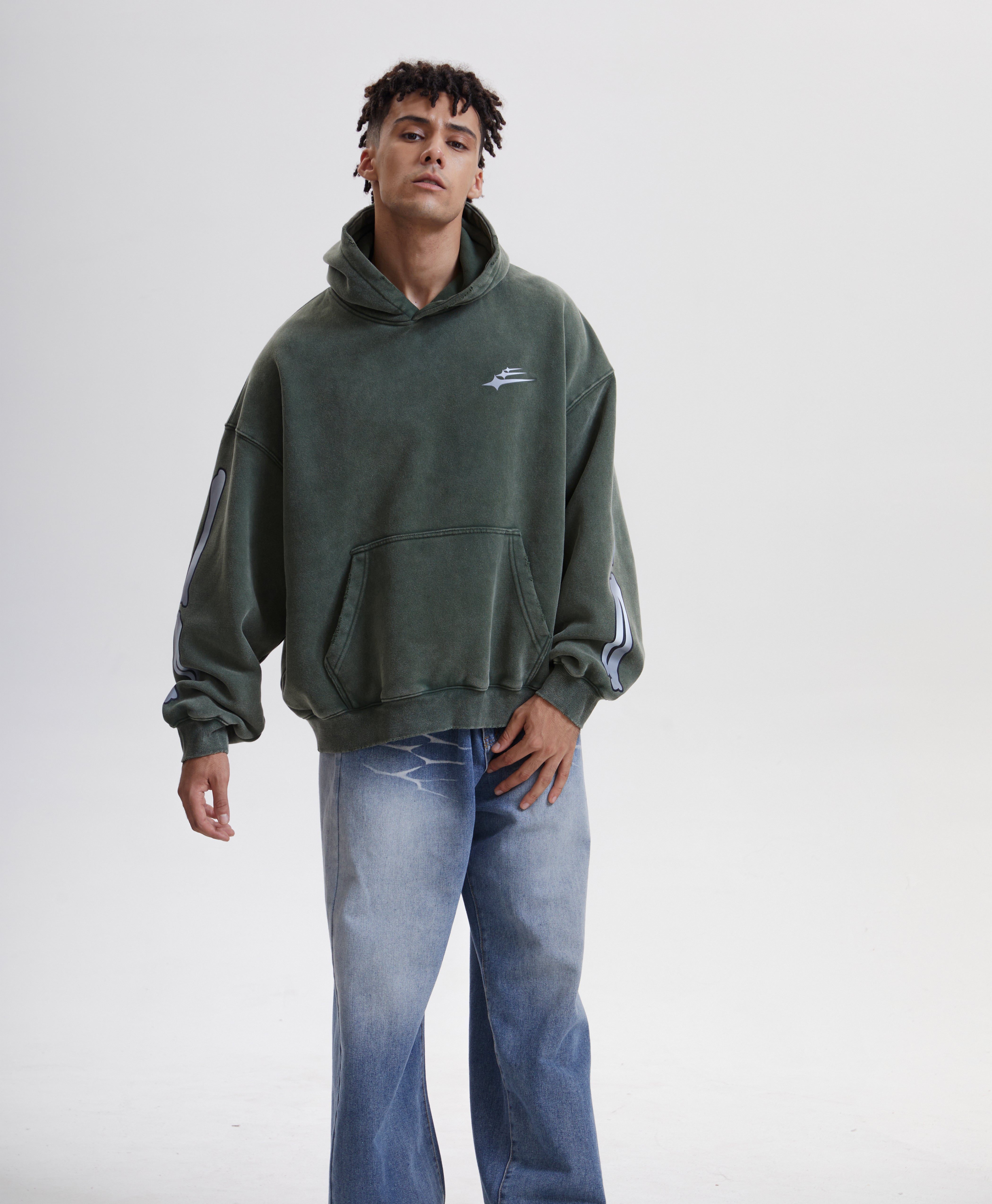 ATHENTIQ BONES BOXY HOODIE