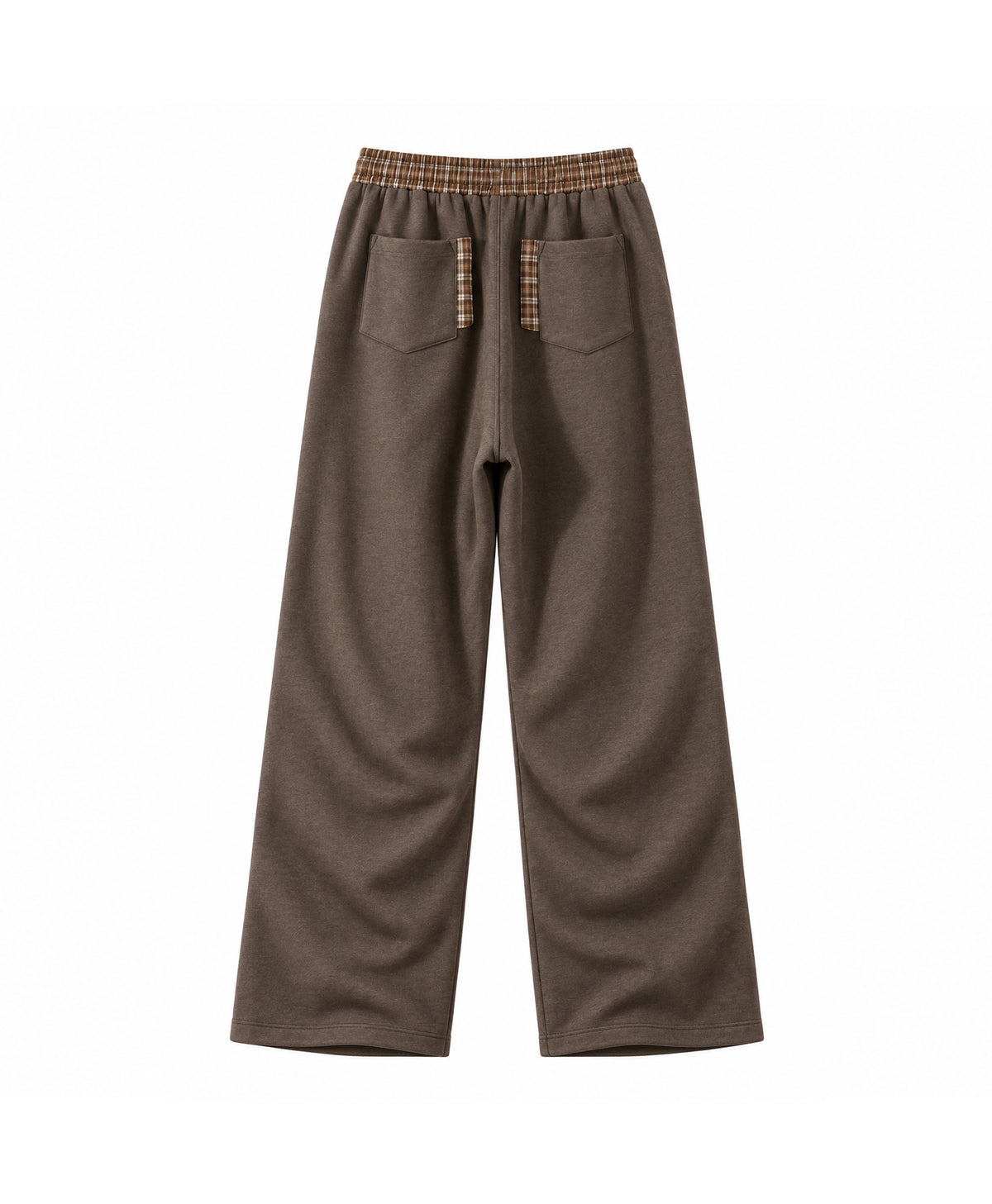 ATHENTIQ PLAID PANEL PANTS