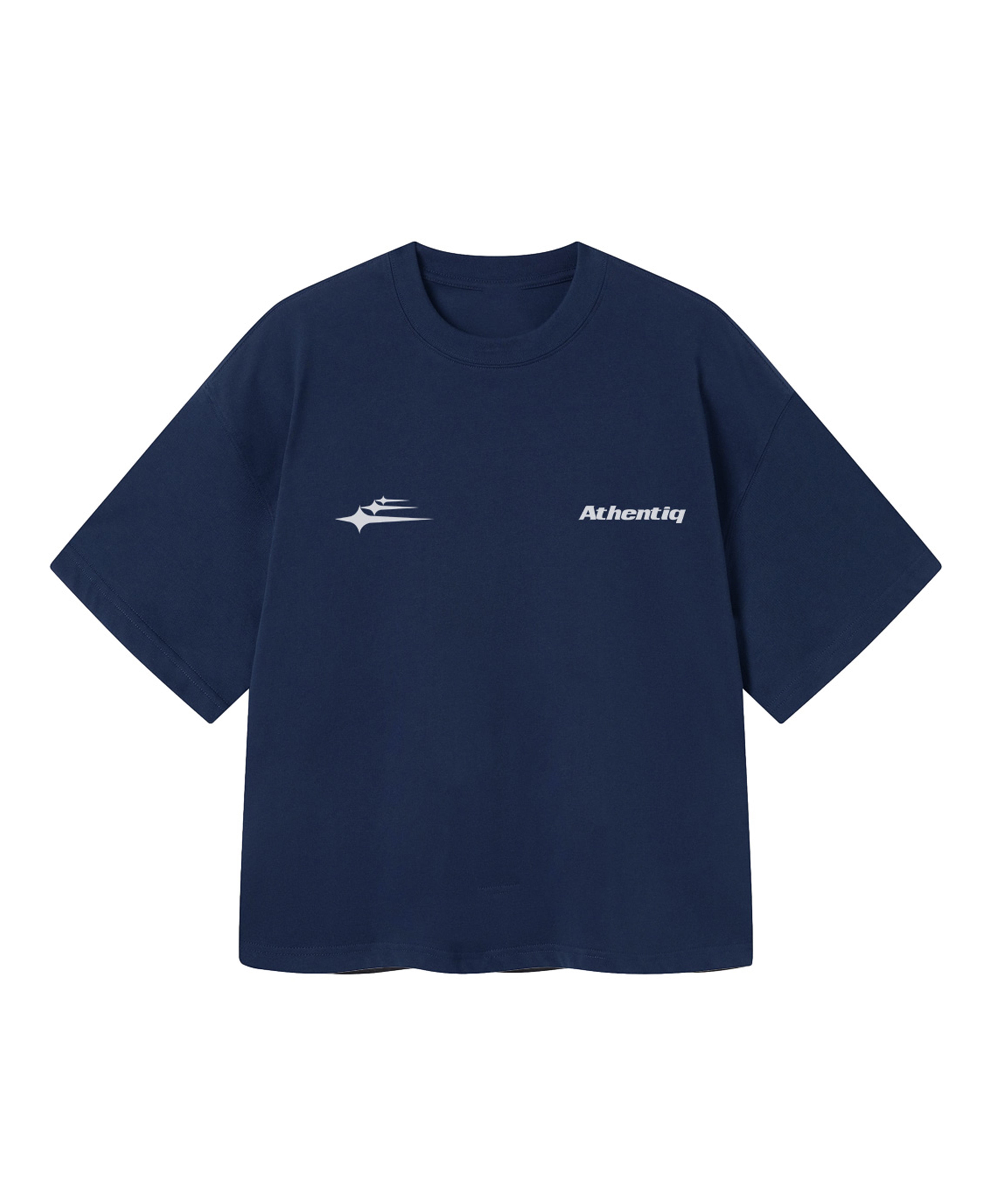 ATHENTIQ CROPPED LOGO TEE